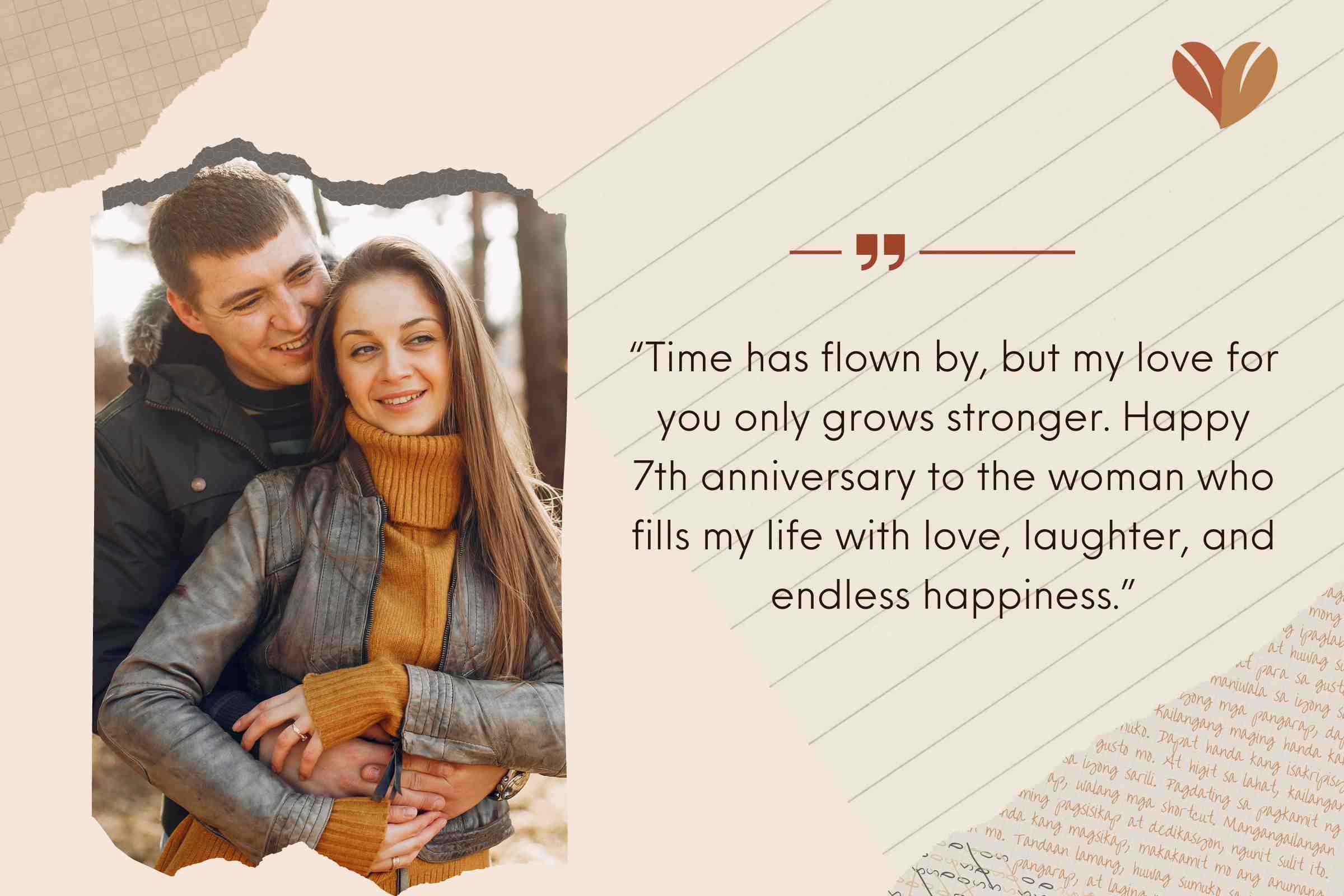 Romantic 7 Year Marriage Anniversary Quotes For Your Wife