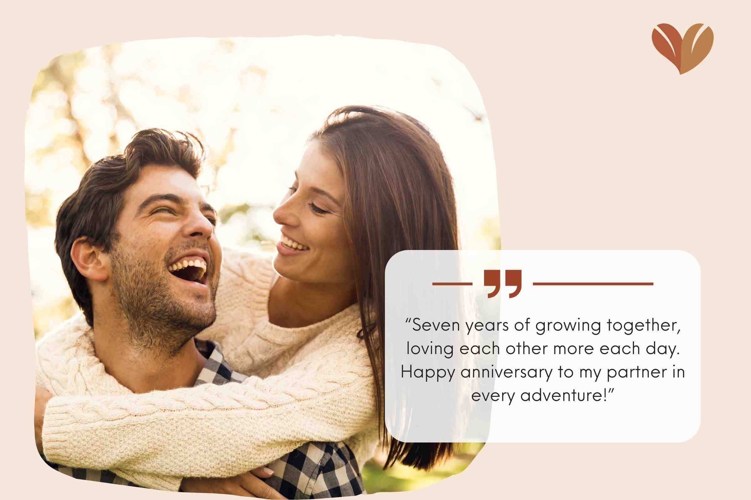 Sweet 7th Year Anniversary Quotes For Husband