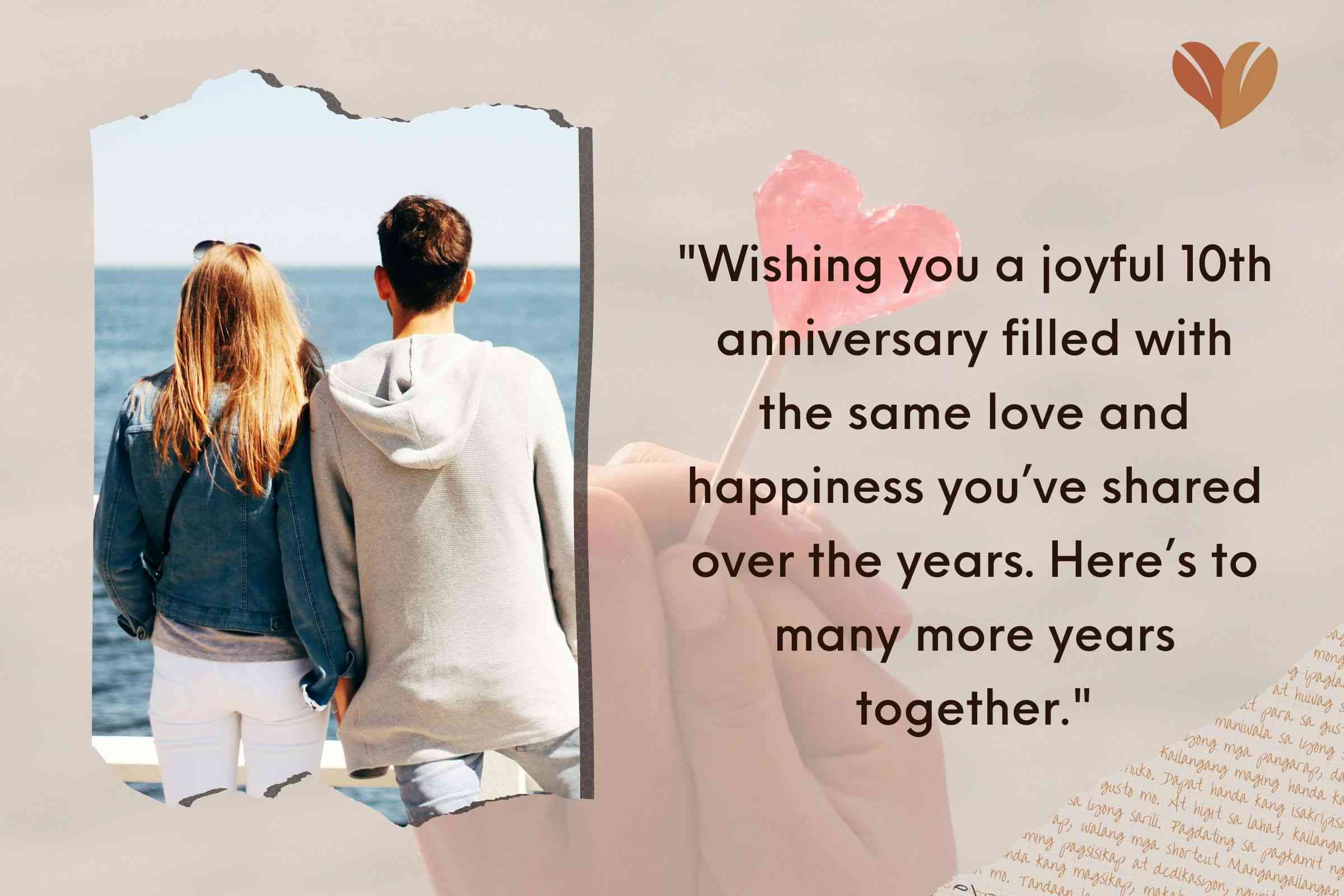 Happy 10th Anniversary Wishes To Couple