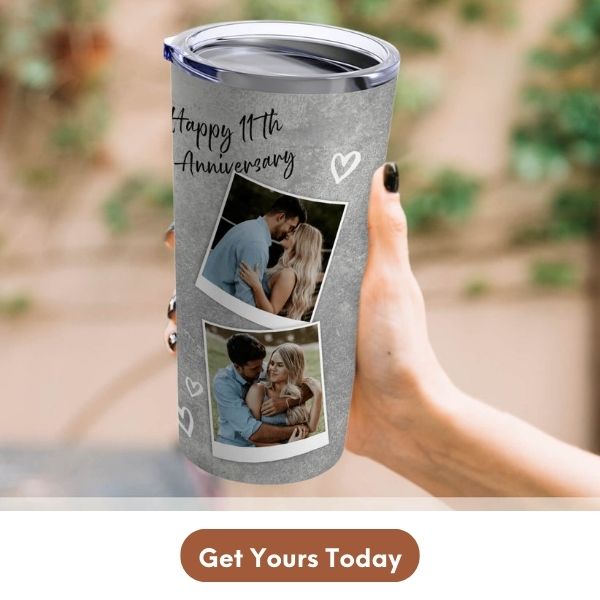 Customizable Anniversary Gift For Her - Custom Tumbler