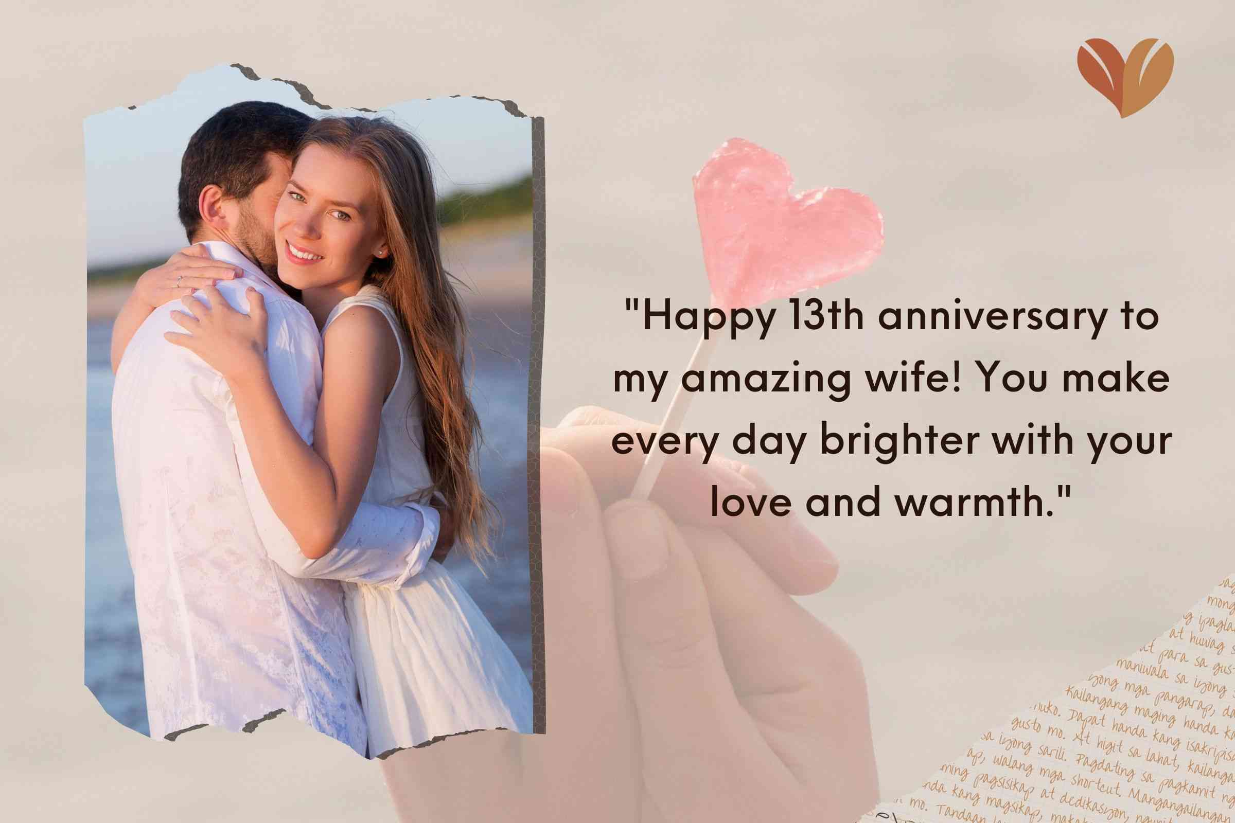 Best 13th Anniversary Quotes For Wife