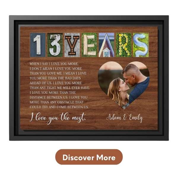 Personalized Anniversary Gift For Parents - Custom Canvas From MyMindfulGifts