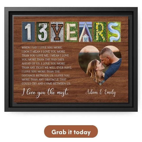 Customized Anniversary Gift For Her - Custom Canvas 