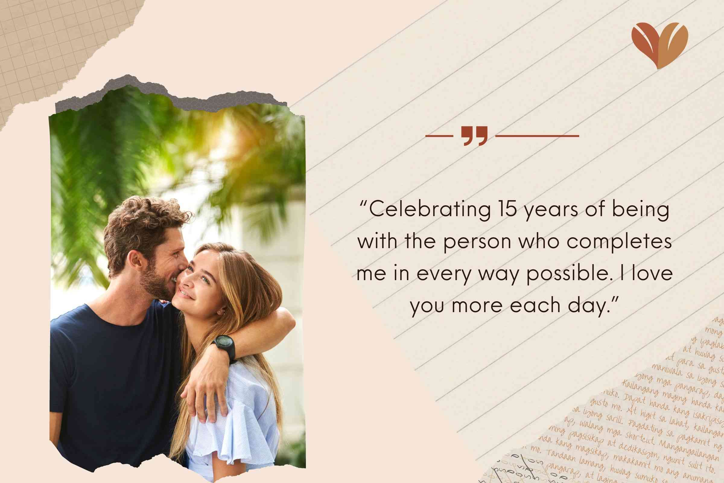 Happy 15th Anniversary Wishes For Couples