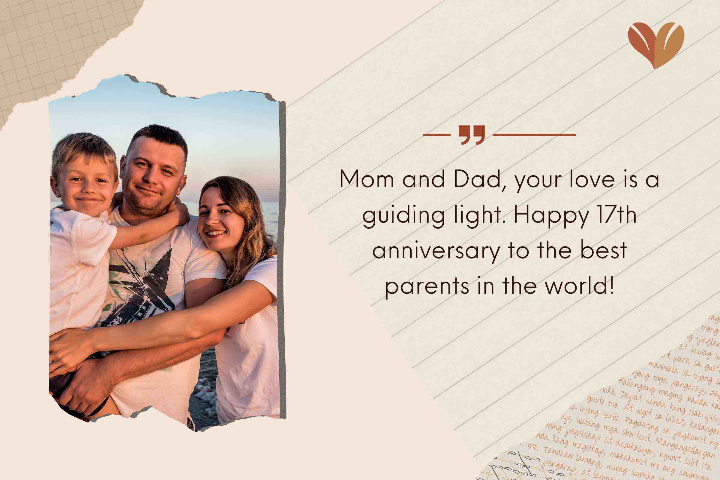 Heartfelt 17th Anniversary Wishes For Mom And Dad