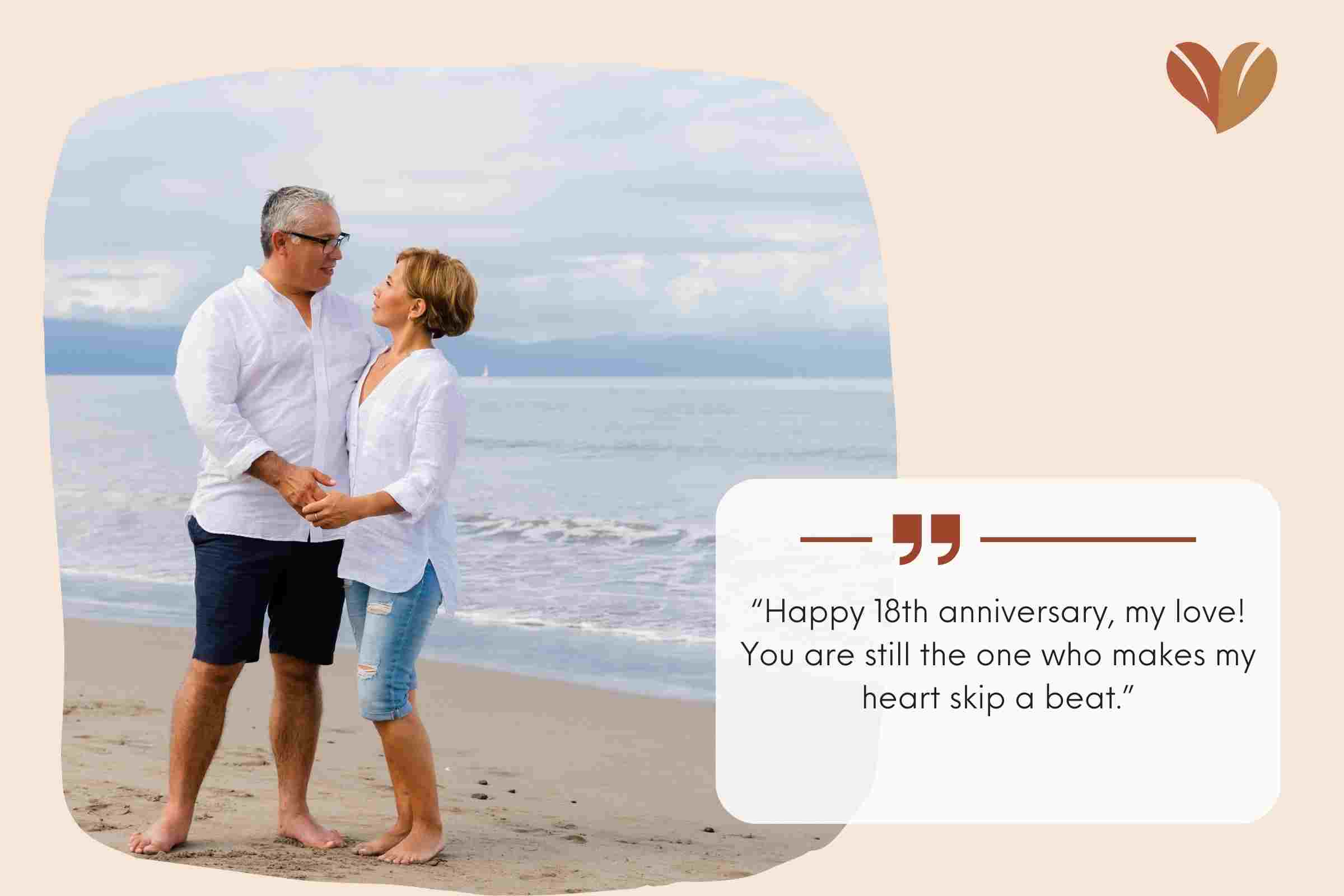 Romantic 18th Anniversary Wishes For Wife 