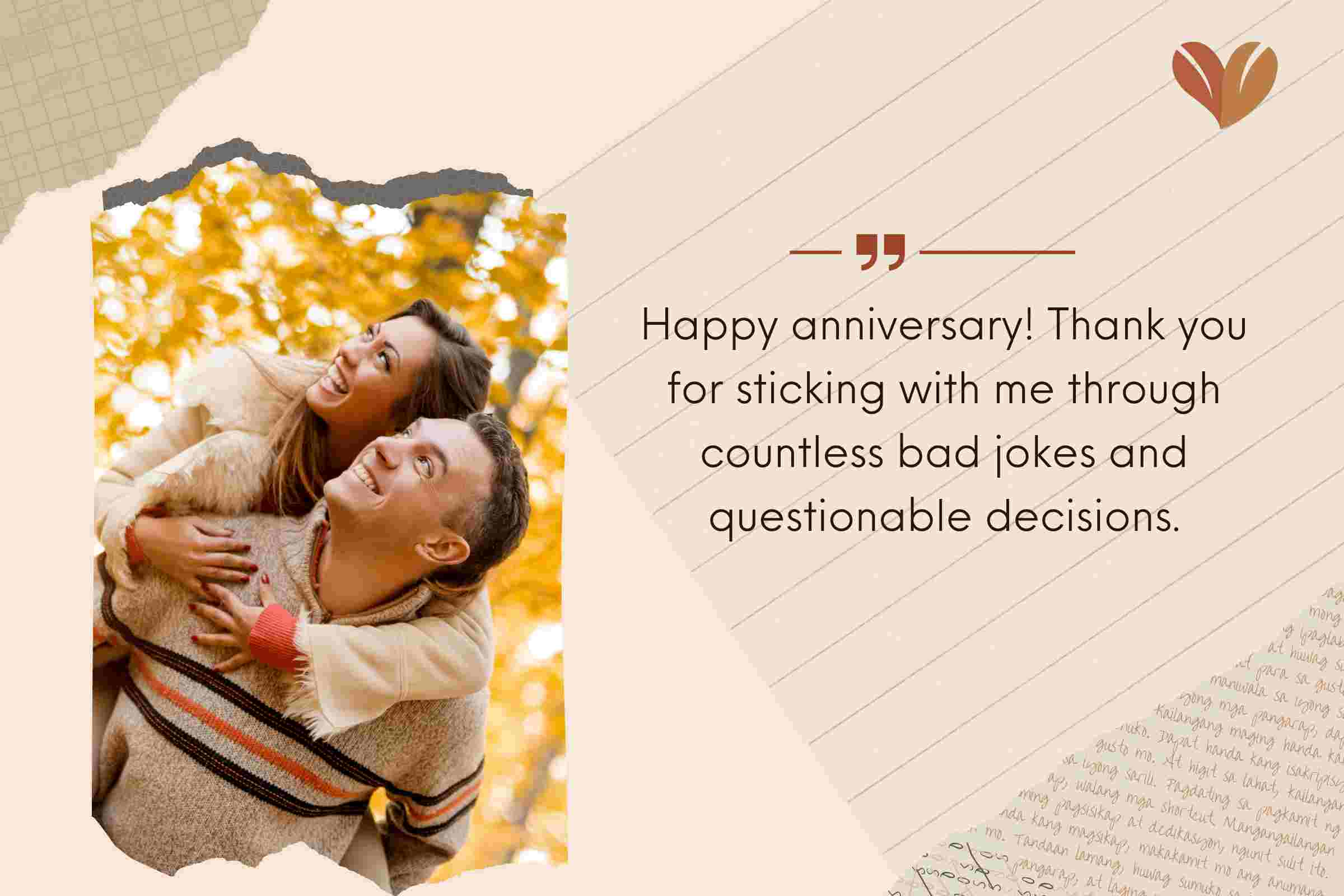 Funny Wedding Anniversary Sayings To Your Wife