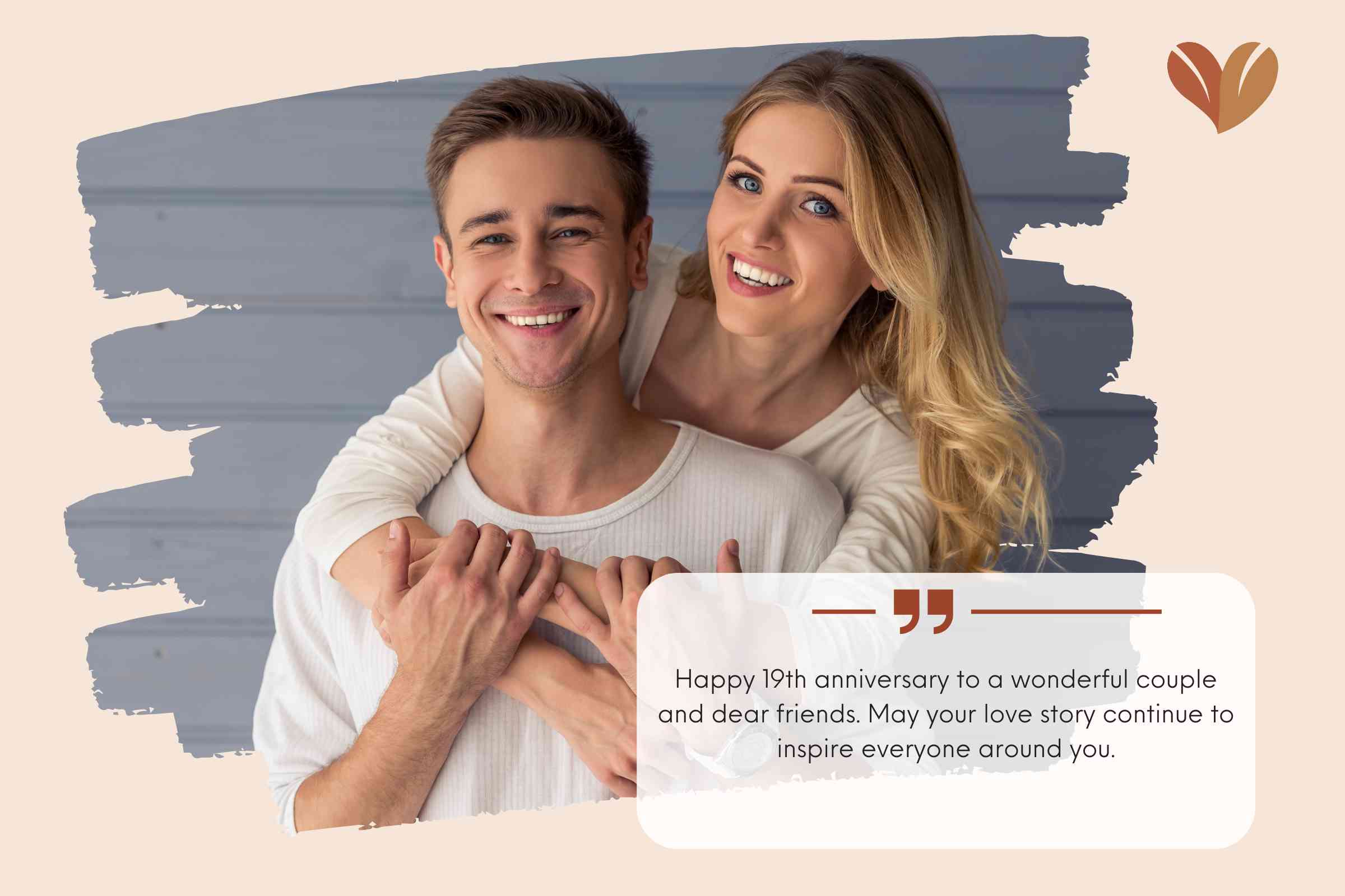 Thoughtful 19th Wedding Anniversary Wishes For Friends