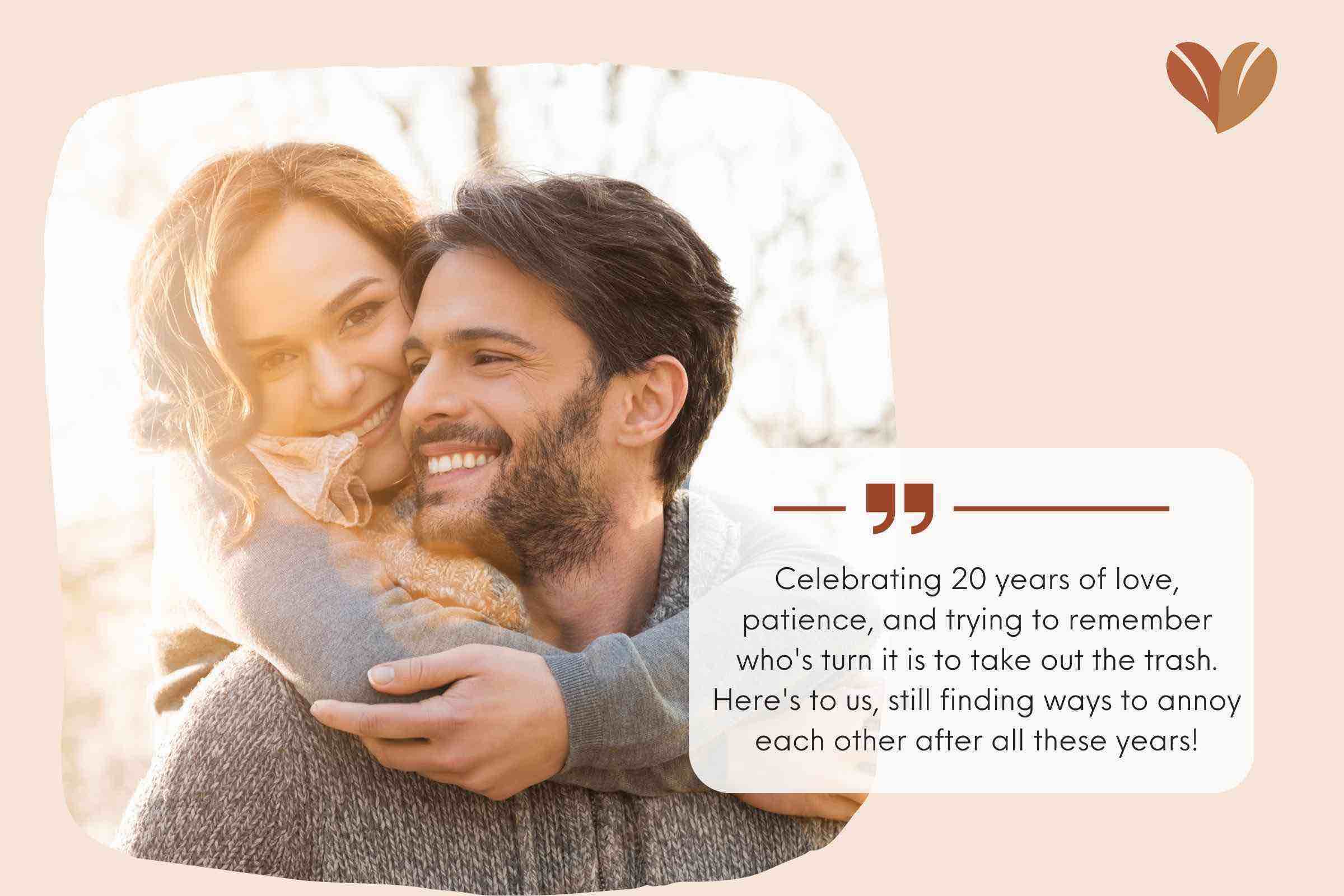 20th Anniversary Wishes For Wife