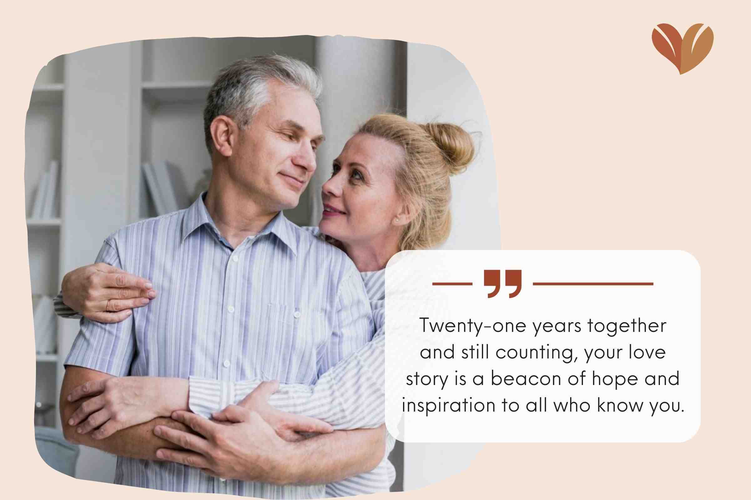 Inspirational 21st Anniversary Wishes For Couple