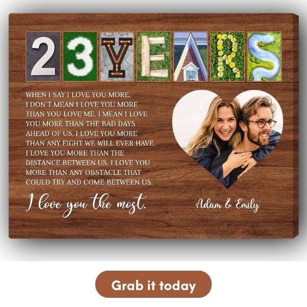 Customized Anniversary Gift For Parents - Custom Canvas From MyMindfulGifts