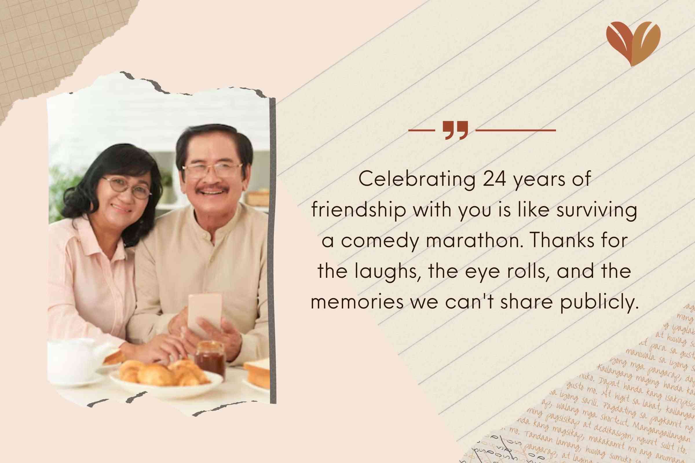 Inspirational 24th Anniversary Wishes For Friend