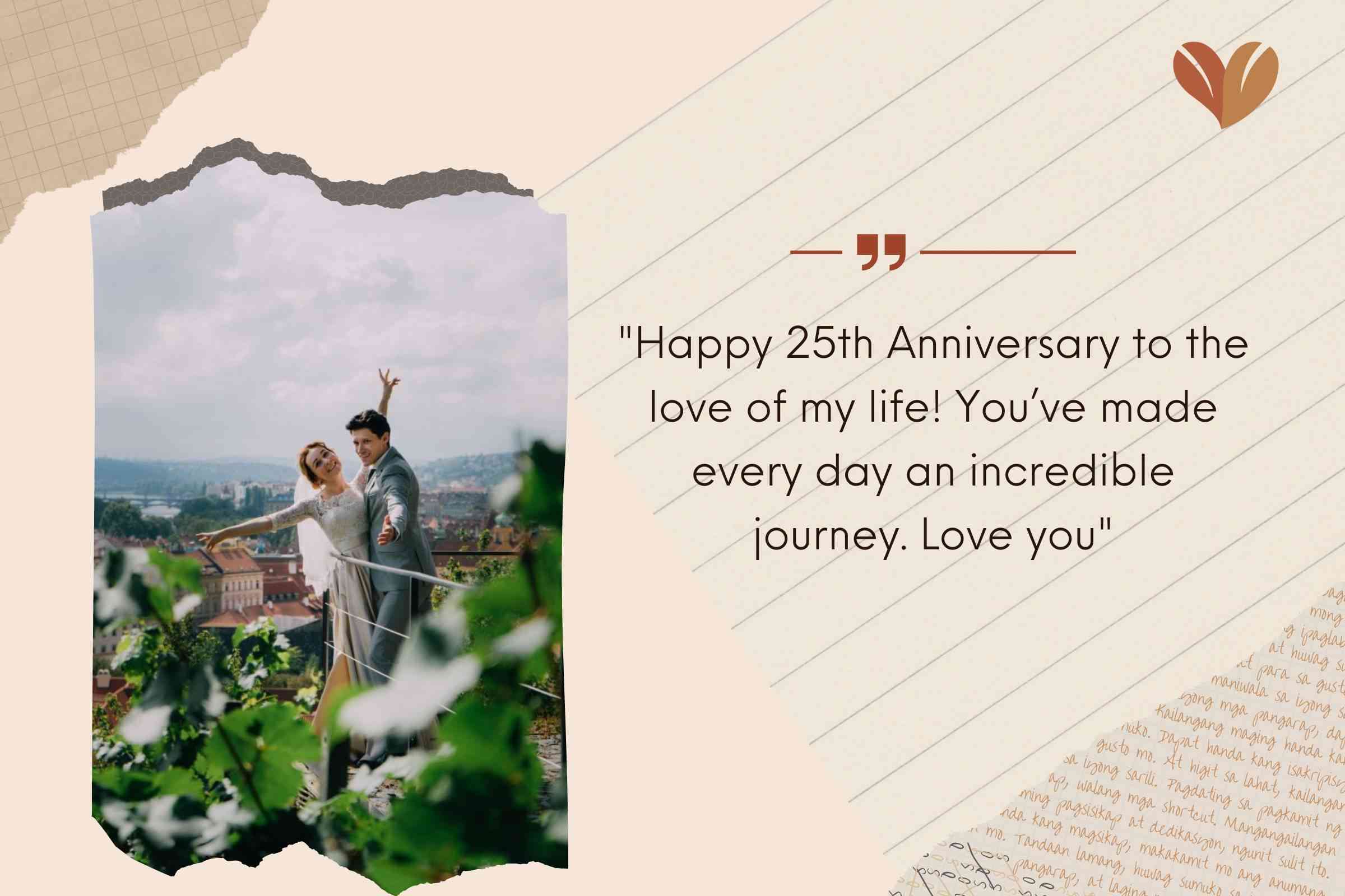 Romantic 25th Wedding Anniversary Messages For Husband