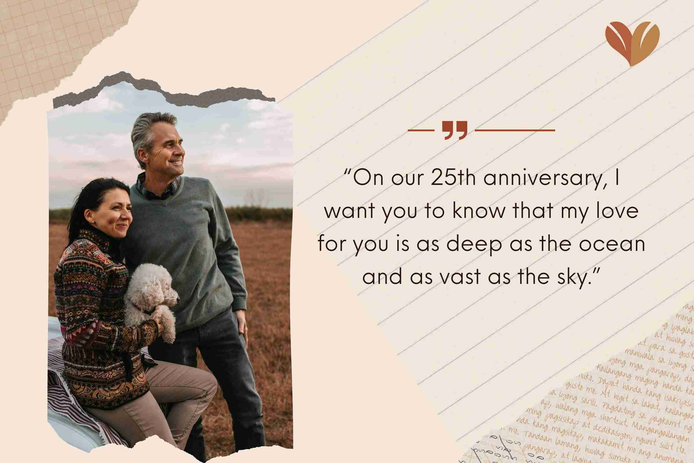 Heartwarming 25th wedding anniversary wishes for wife