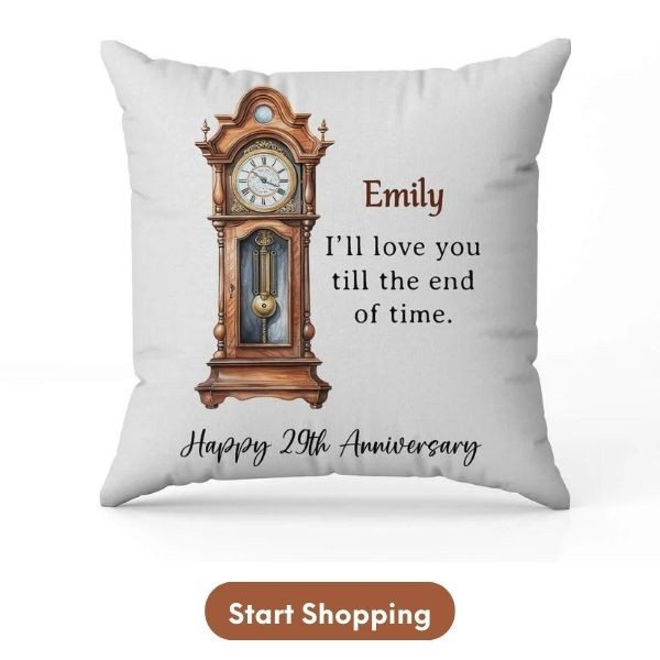 Customized 27th Anniversary Gifts For Friends - Custom Pillow From MyMindfulGifts 