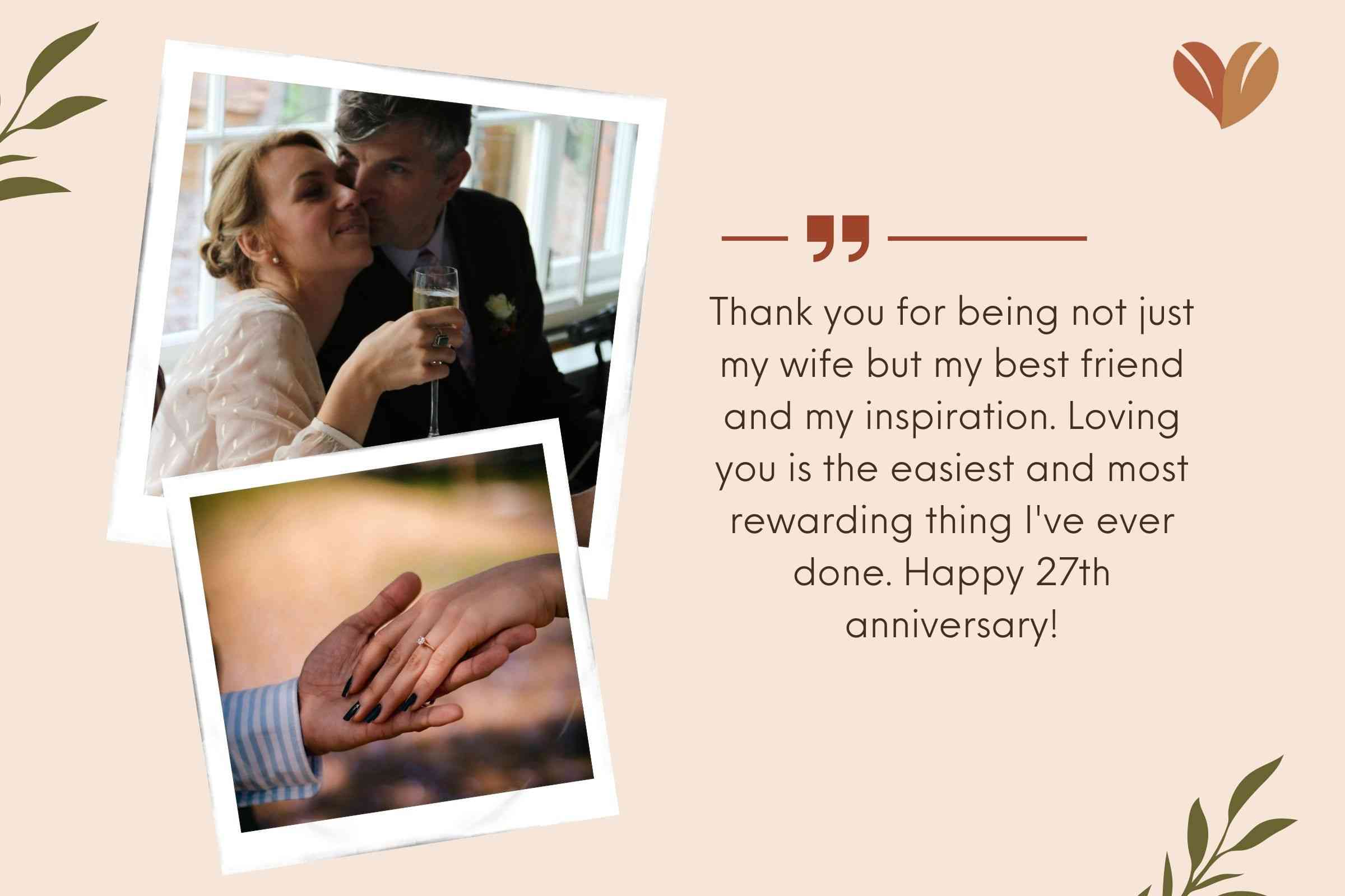 Inspirational 27 Years Anniversary Messages For Your Wife