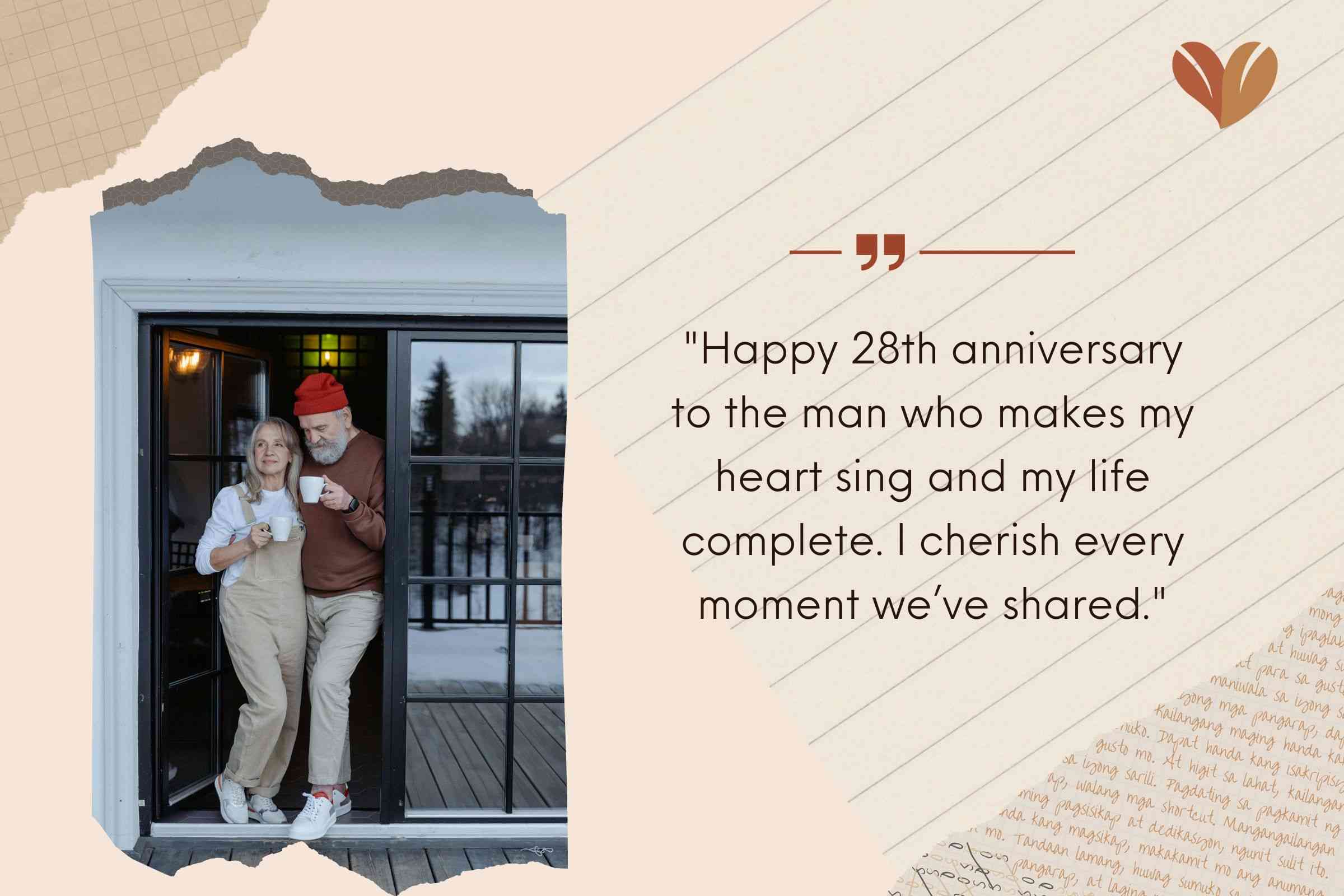 Heart Touching 28th Wedding Anniversary Quotes For Husband