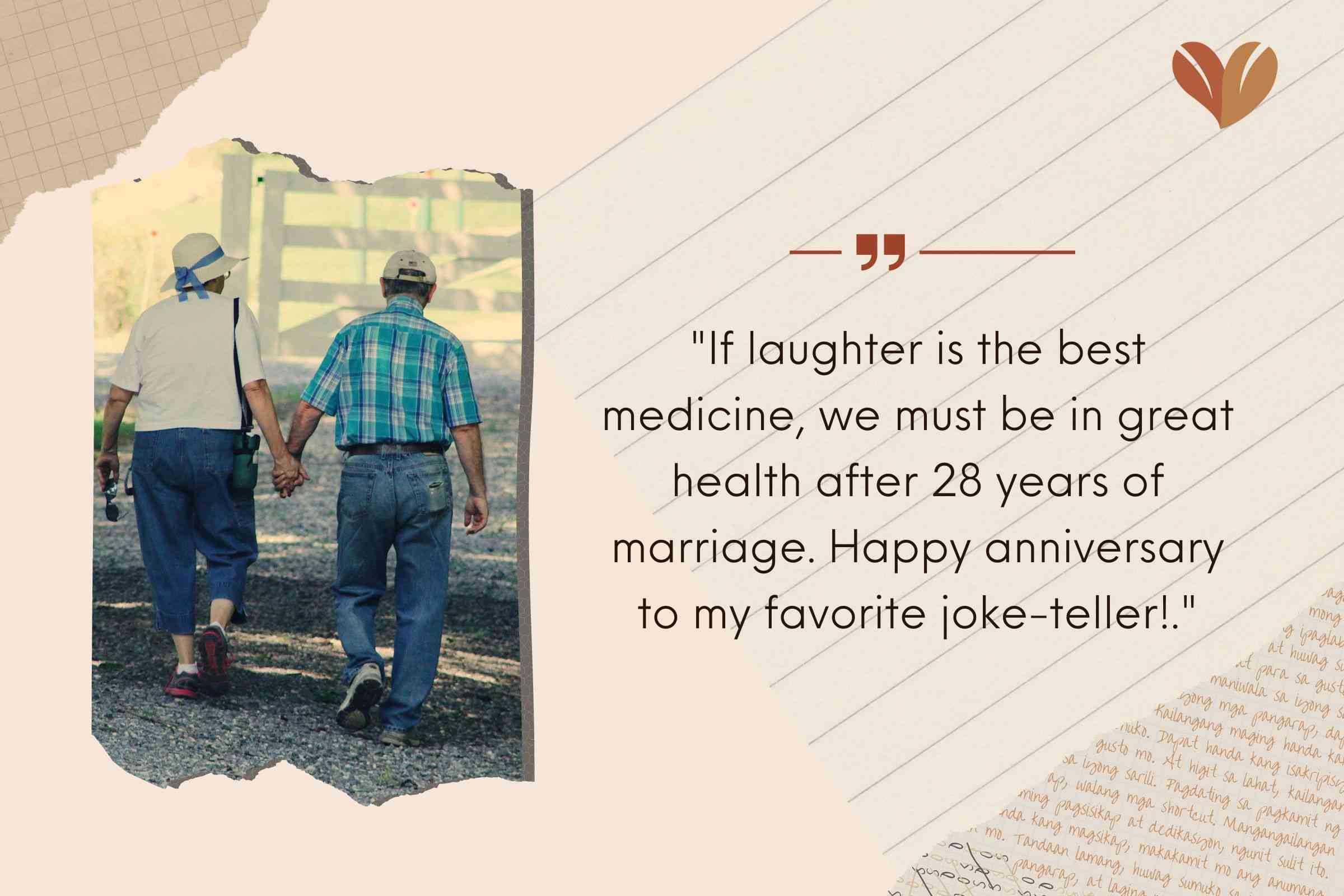 Funny 28th Anniversary Card For Husband