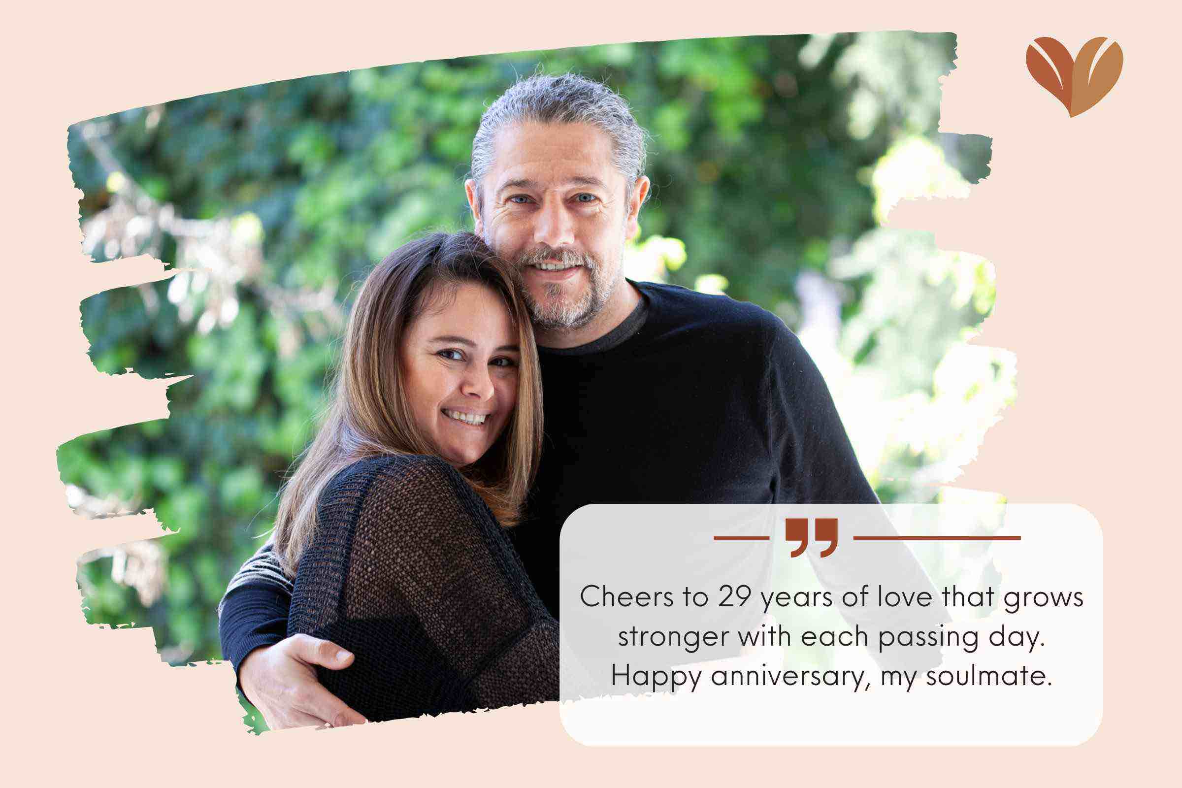 Sweet 29 Years Anniversary Messages For Your Partner