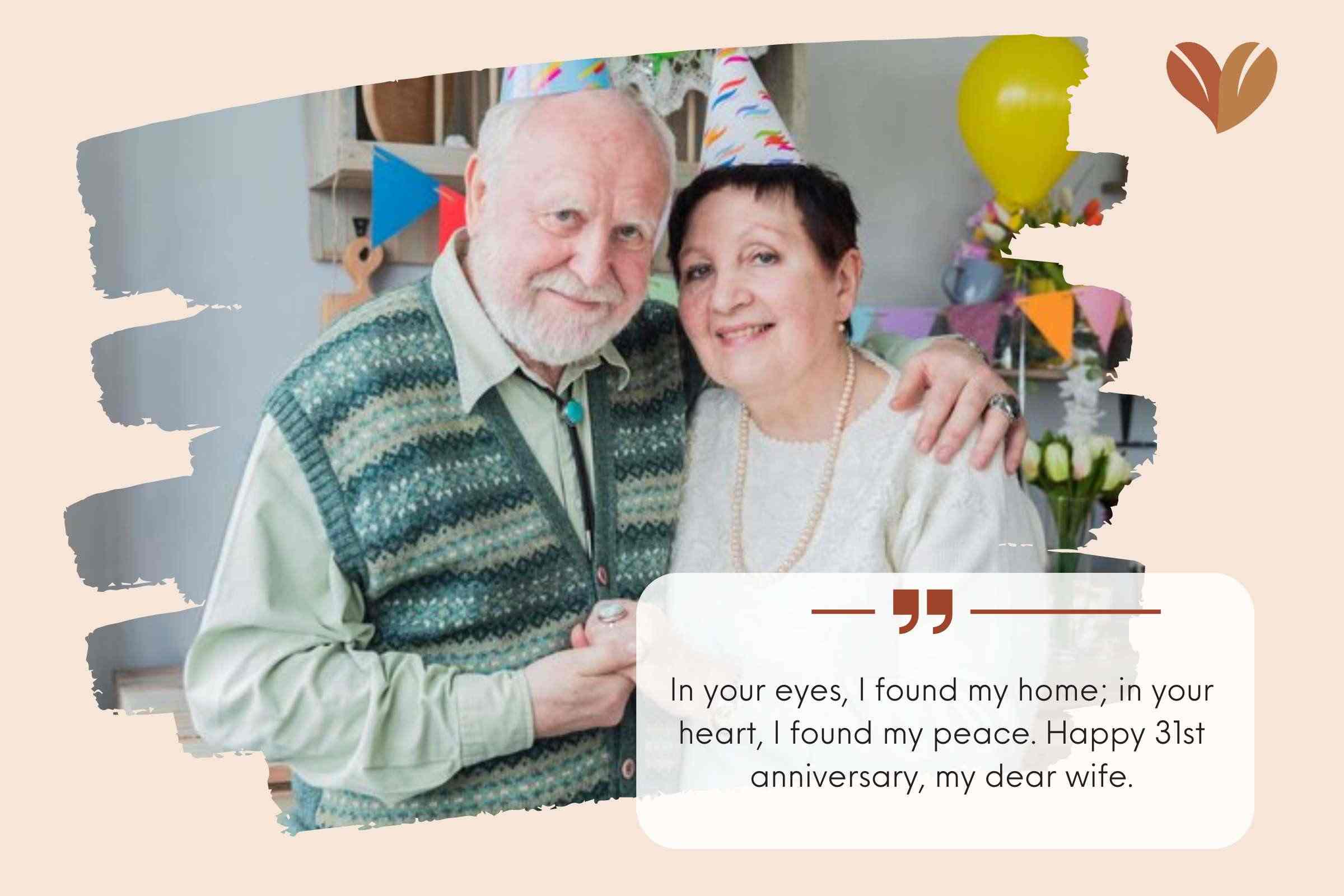 Romantic 31st Wedding Anniversary Wishes For Your Wife