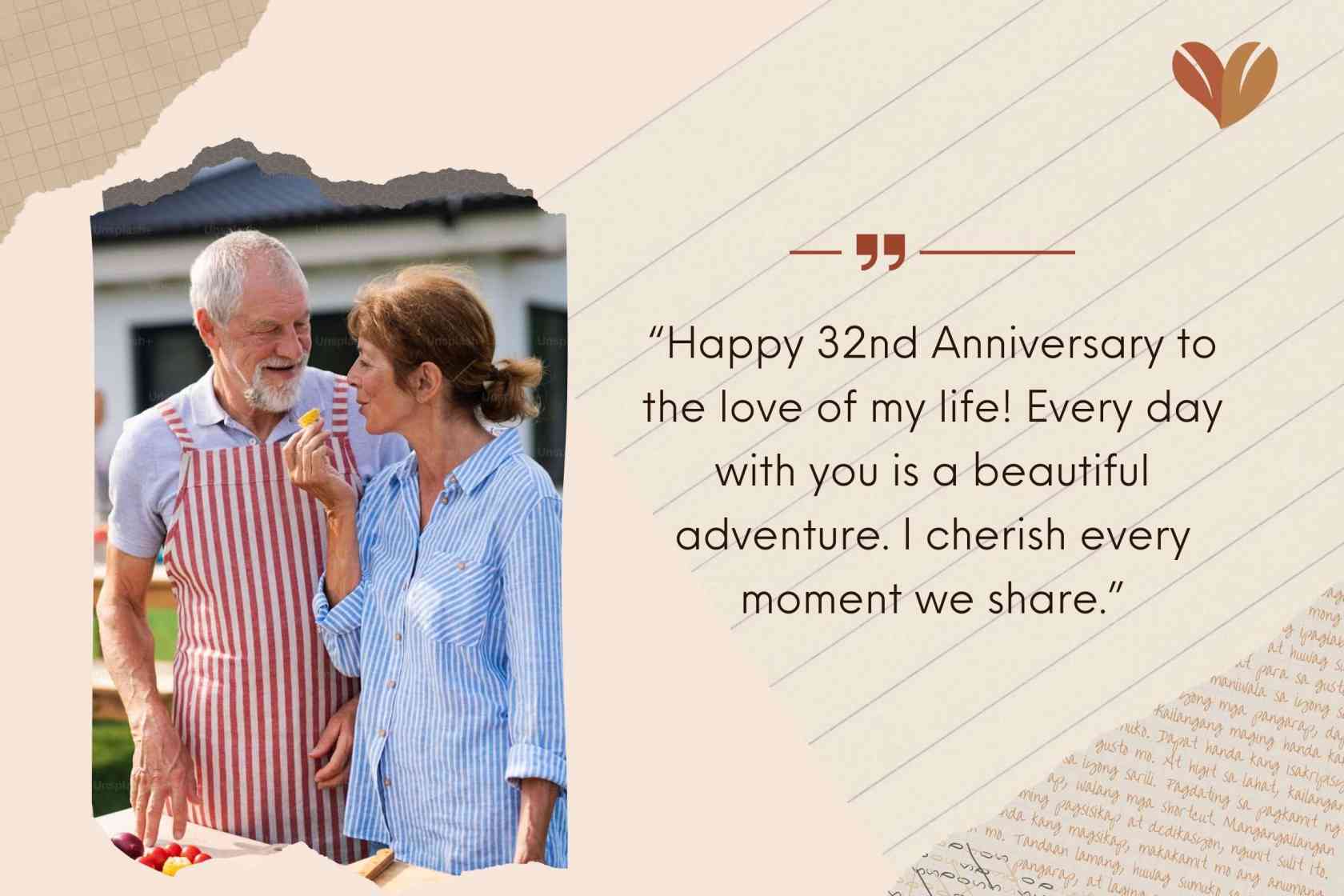 Sweet 32nd Anniversary Wishes For Husband