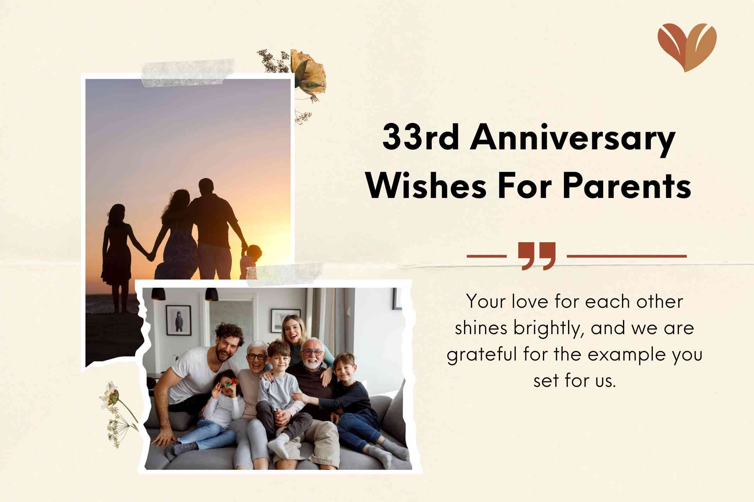 Heartfelt 33rd Anniversary Quotes For Parents