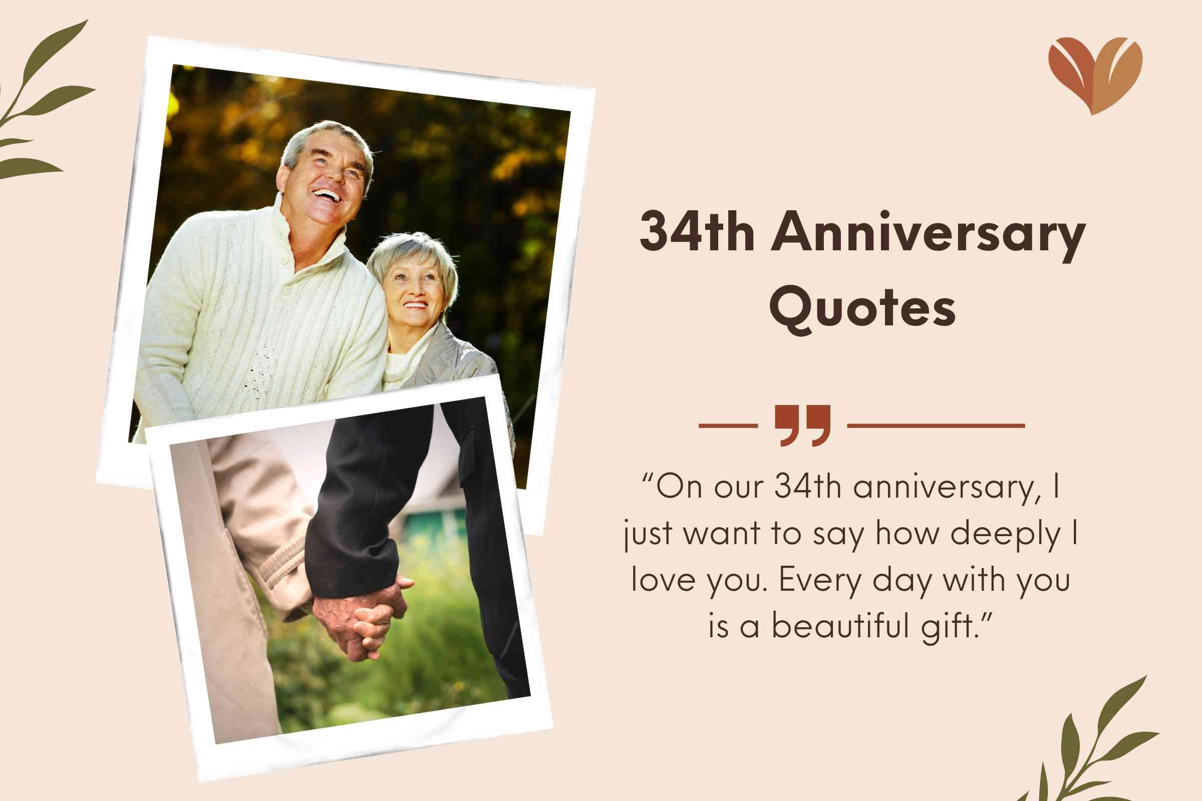 Sweet 34 Year Anniversary Quotes For Parent