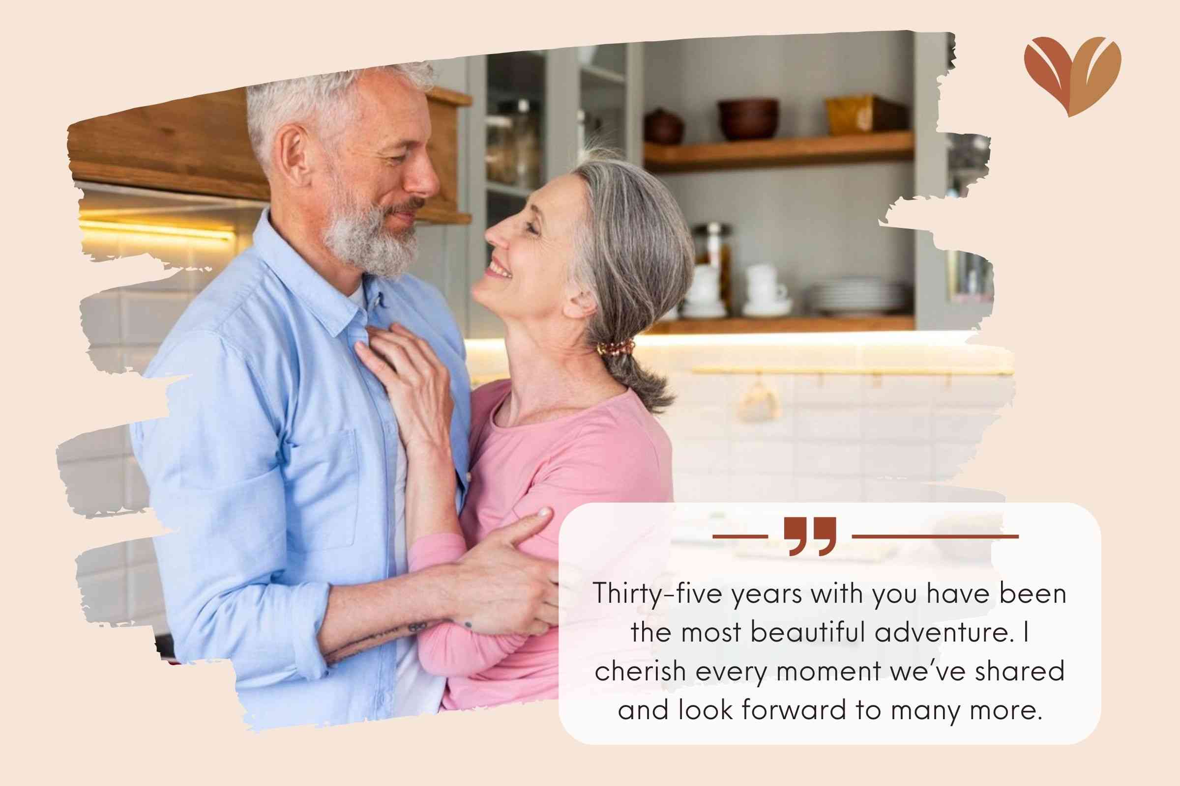 Inspirational 35th Wedding Anniversary Wishes For Him