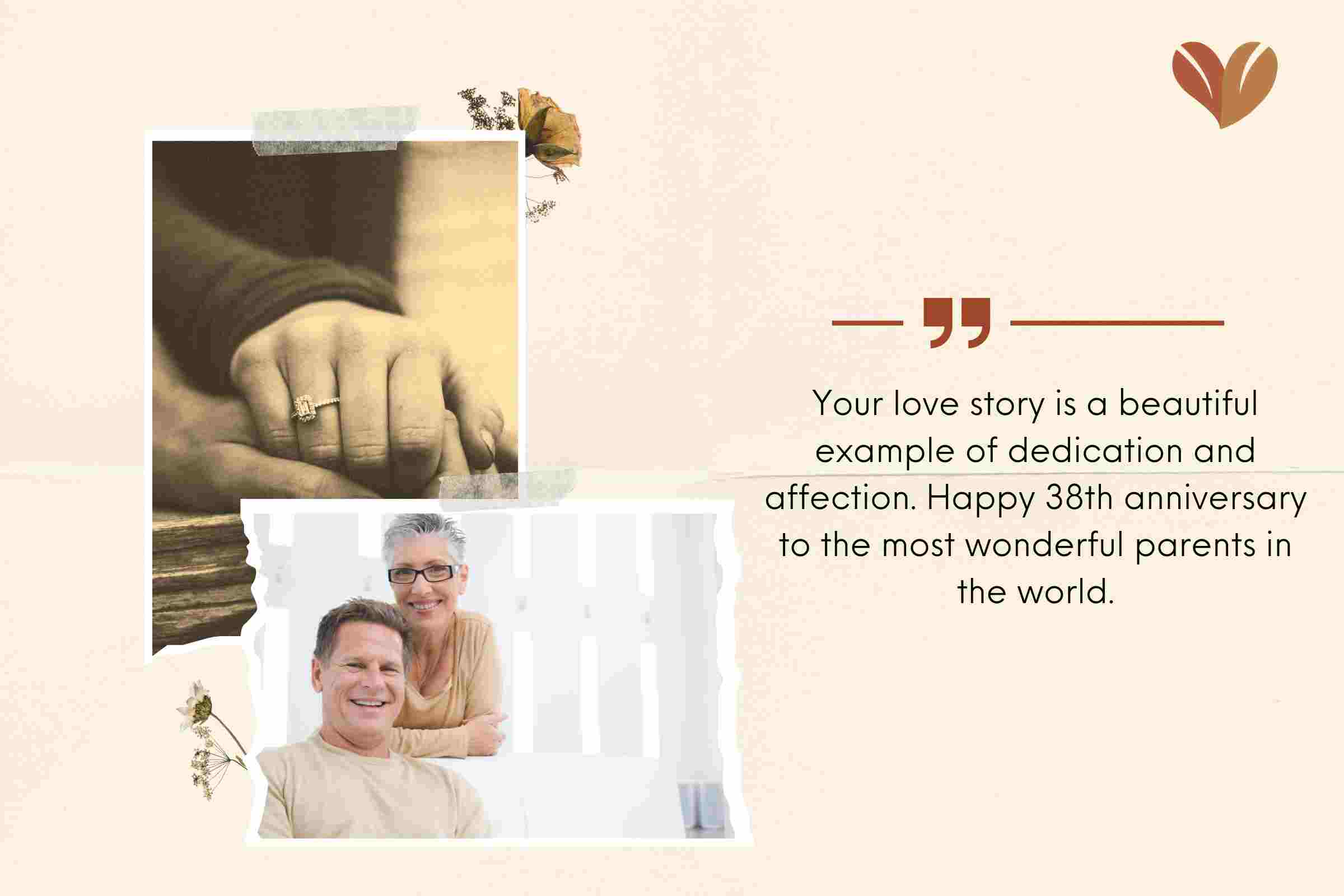 Sweet 38th Anniversary Quotes For Parents