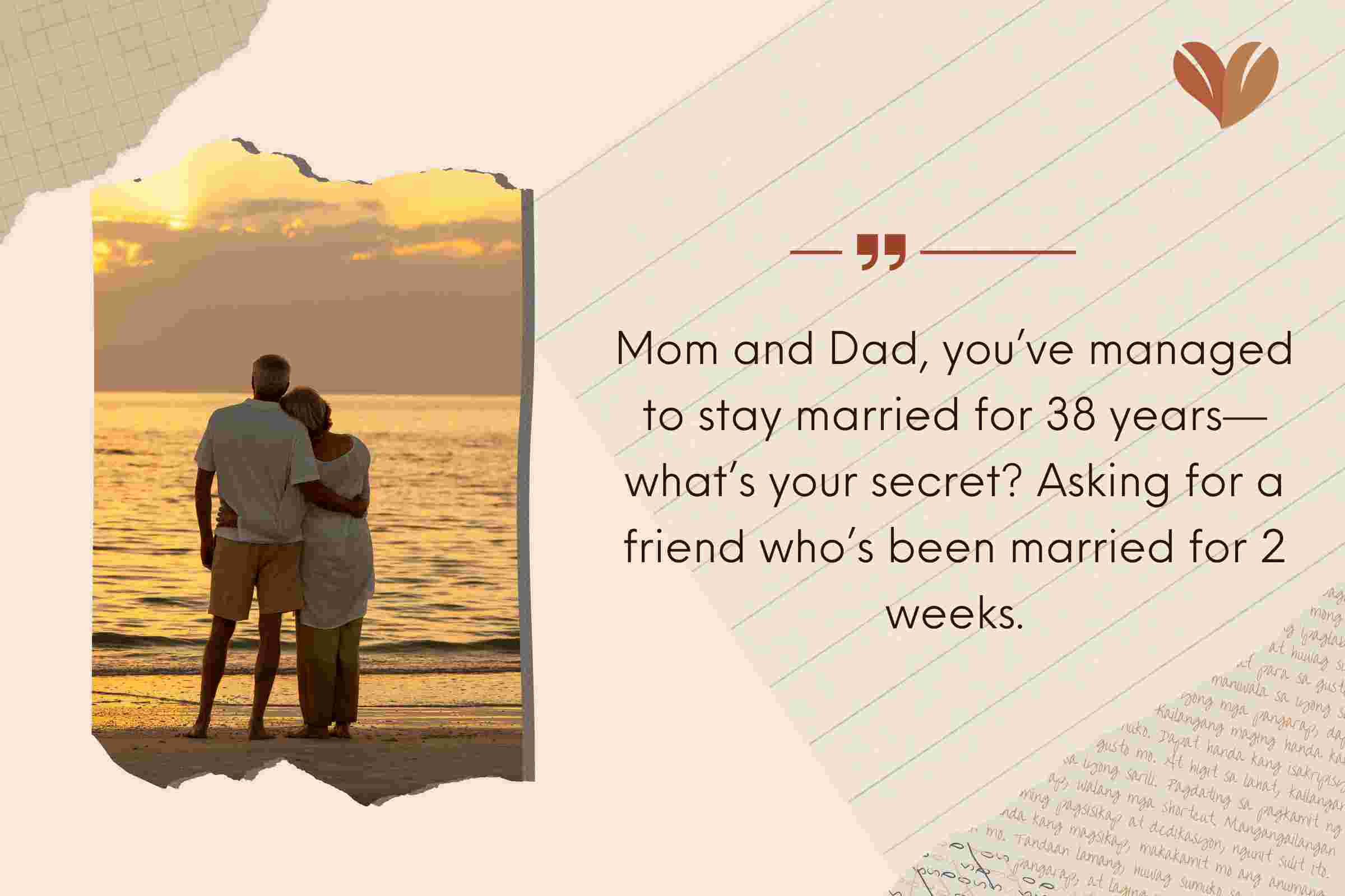 Funny 38th Wedding Anniversary Quotes For Parents