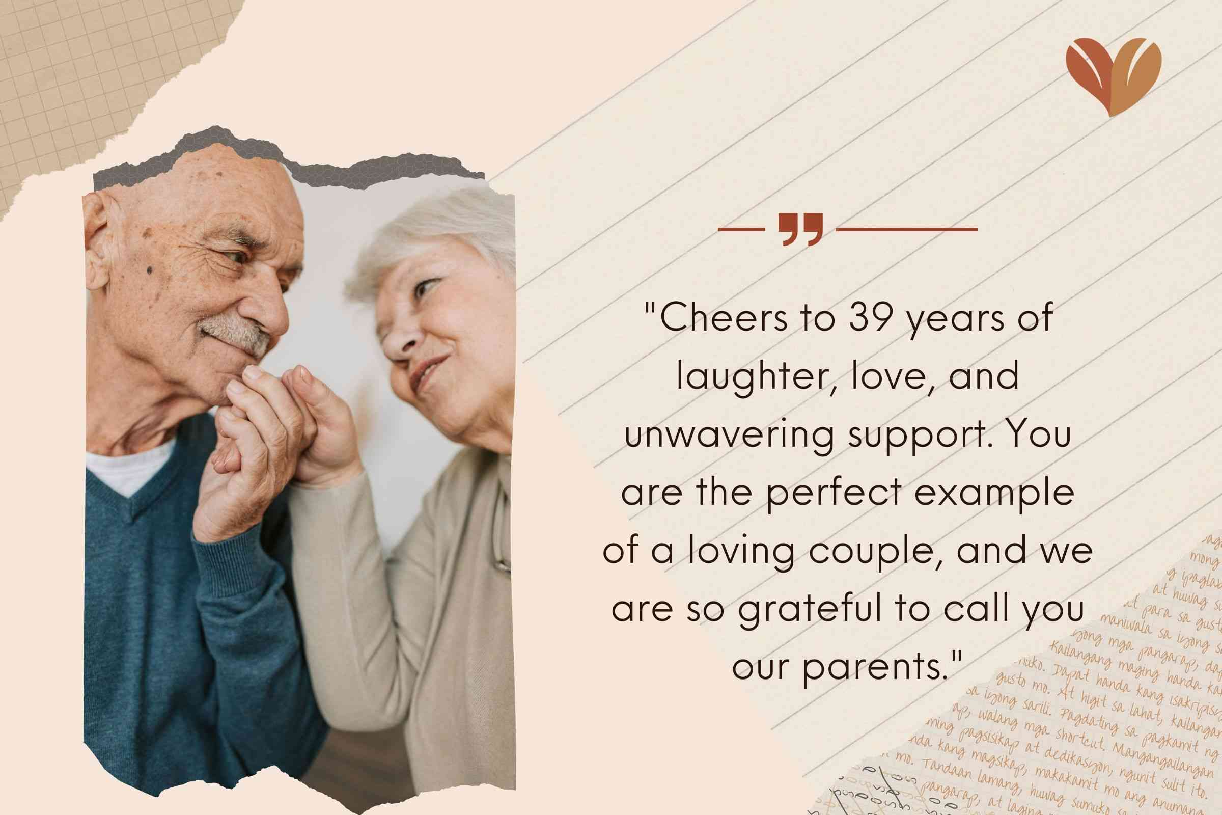 Sweet 39th Anniversary Quotes For Parent