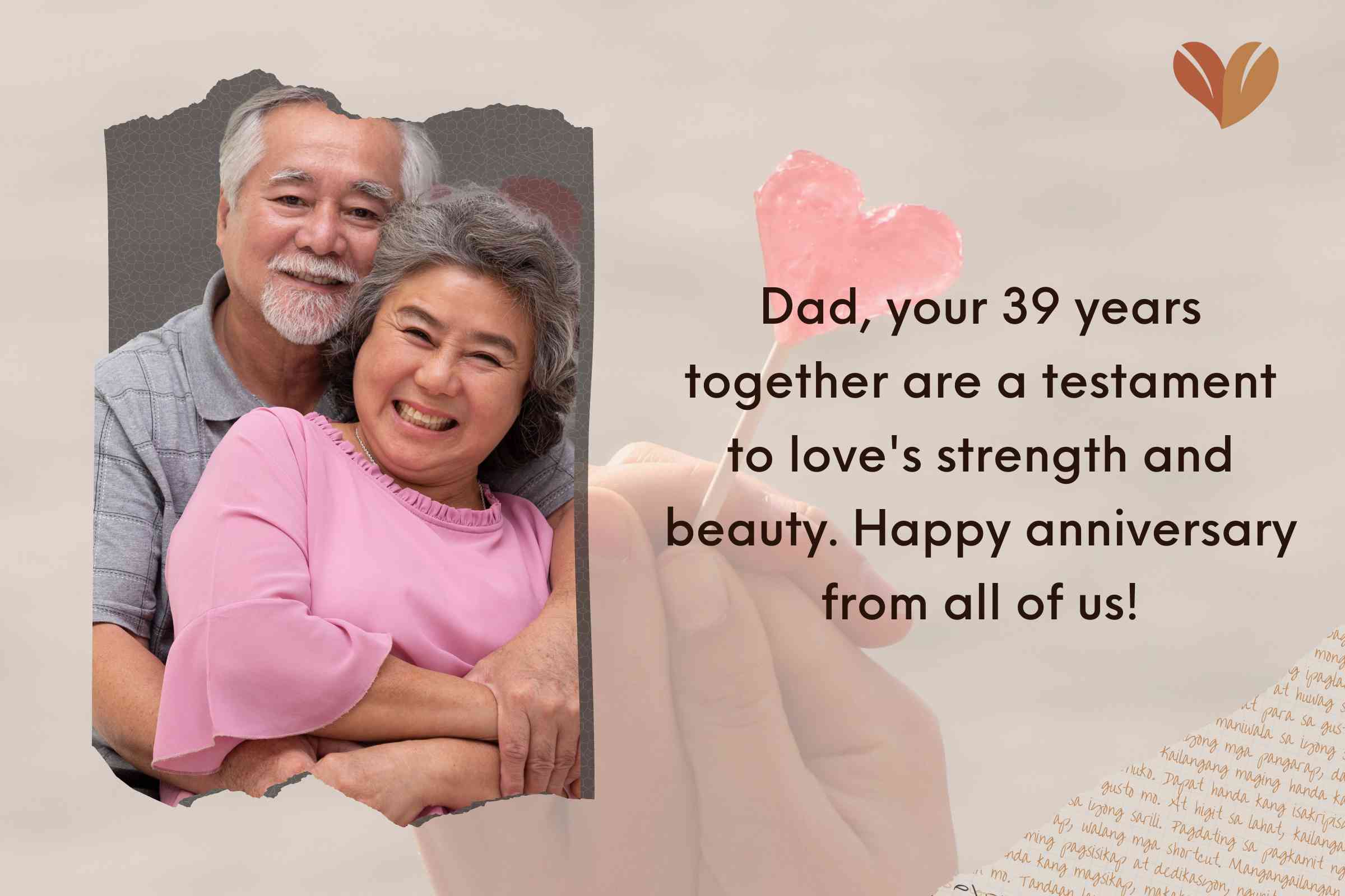 Happy 39th Wedding Anniversary Wishes For Dad