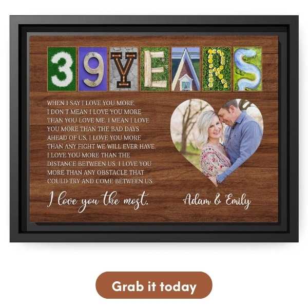 Personalized Anniversary Gift For Your Female Friends - Custom Canvas From MyMindfulGifts