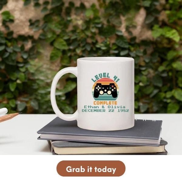 Customized 41st Anniversary Gift For All - Custom Mug From MyMindfulGifts