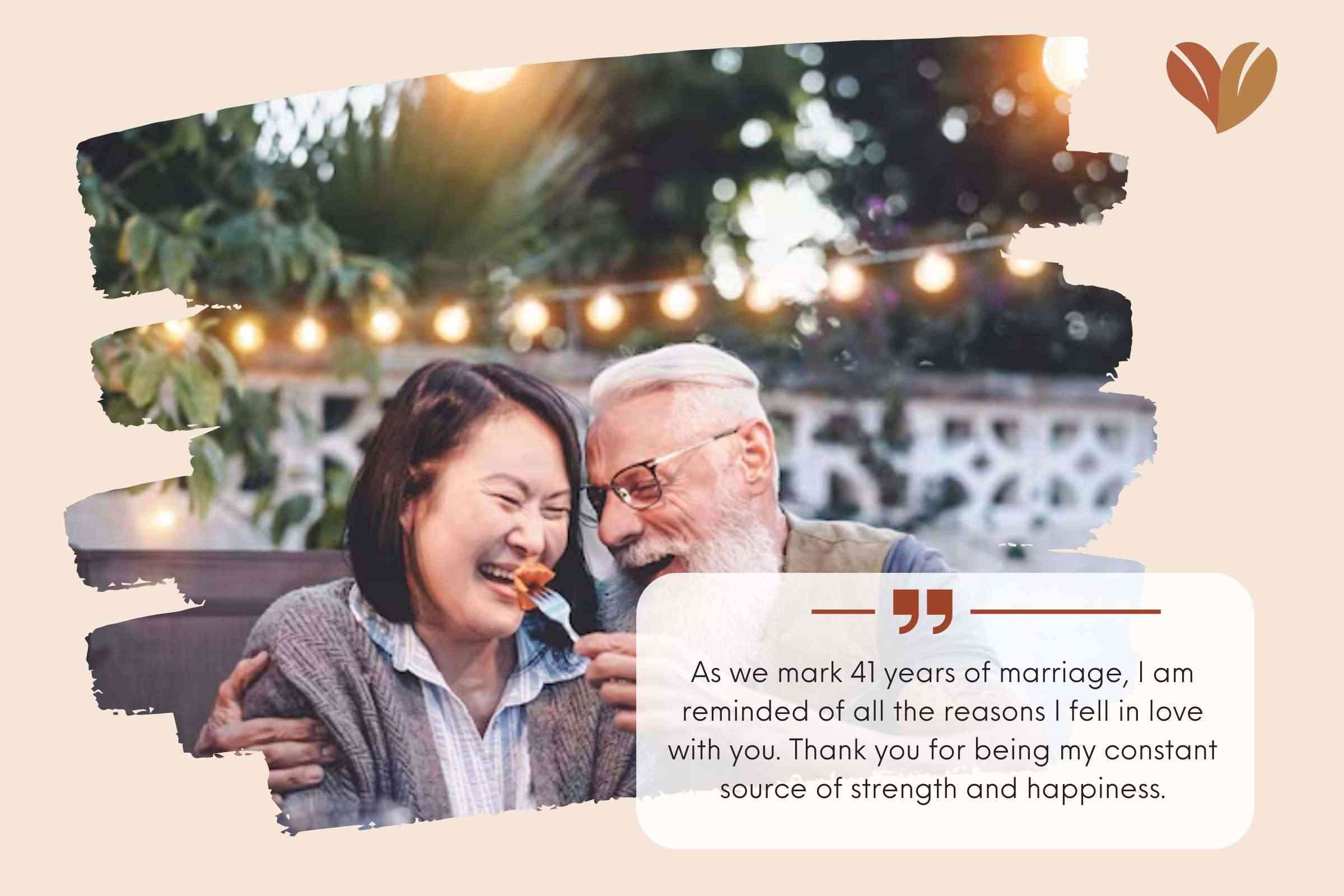 Heart Touching 41st Wedding Anniversary Wishes For Your Husband