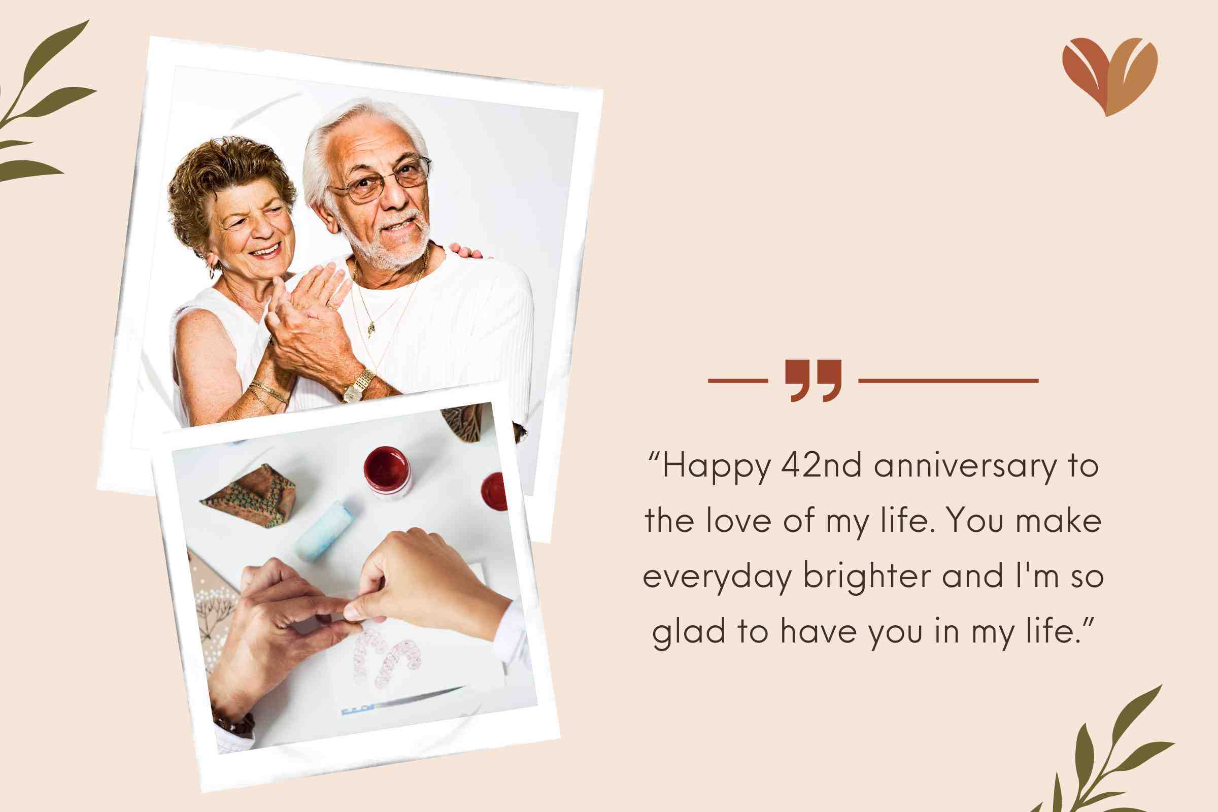 Heartfelt 42-Year Anniversary Wishes For Husband