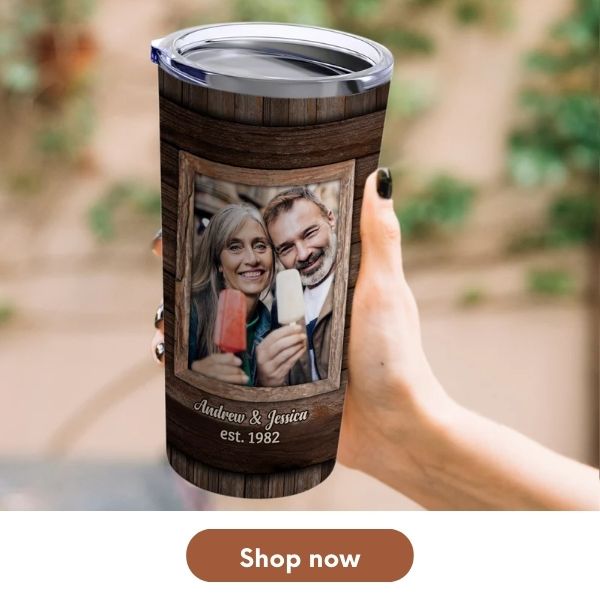 Personalized 42nd Anniversary Gift For Her - Custom Tumbler From MyMindfulGifts