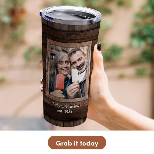 Personalized 42nd Anniversary Gift For Your Dad - Custom Tumbler From MyMindfulGifts