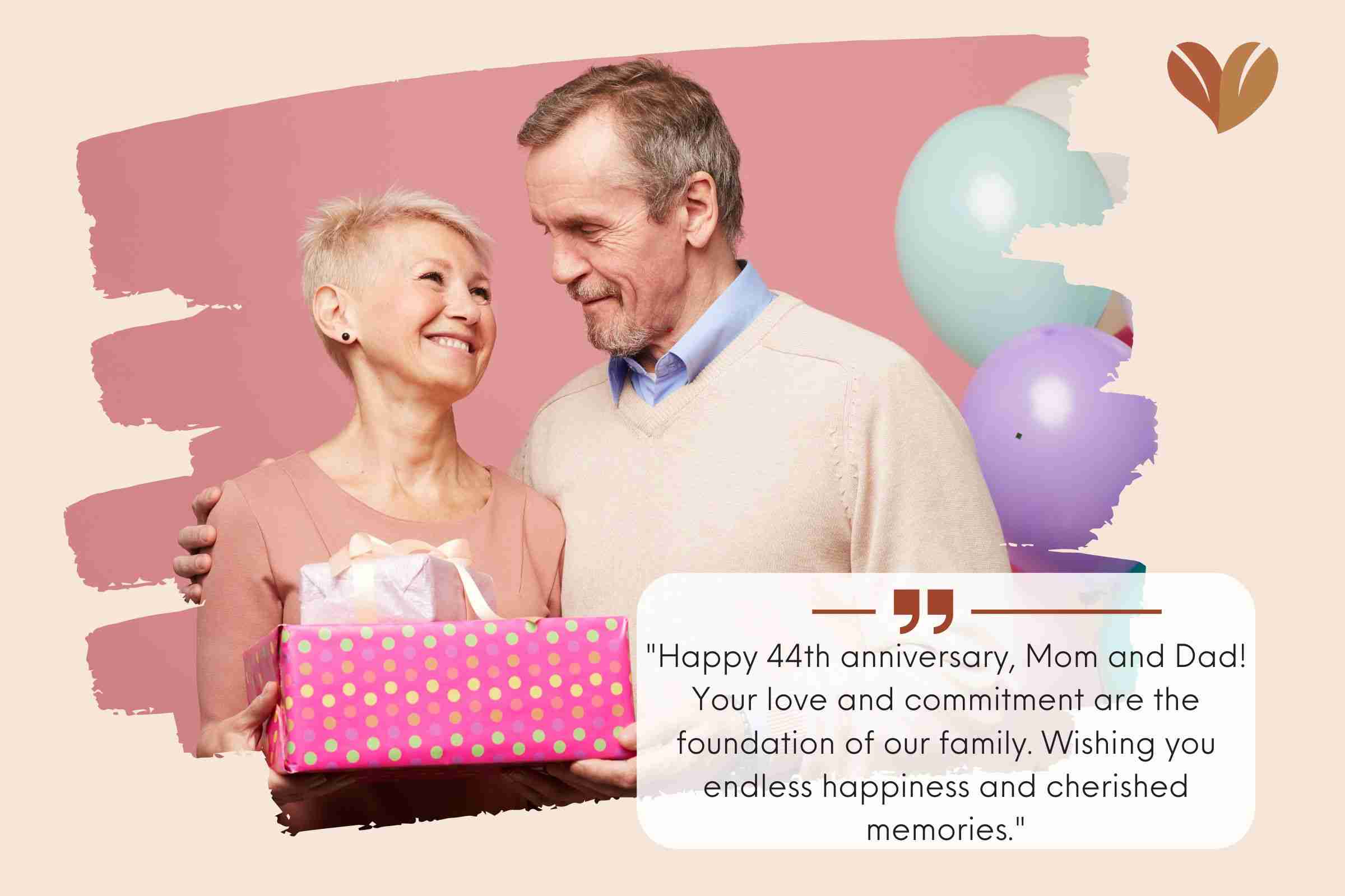 Happy 44th Wedding Anniversary Wishes For Parents