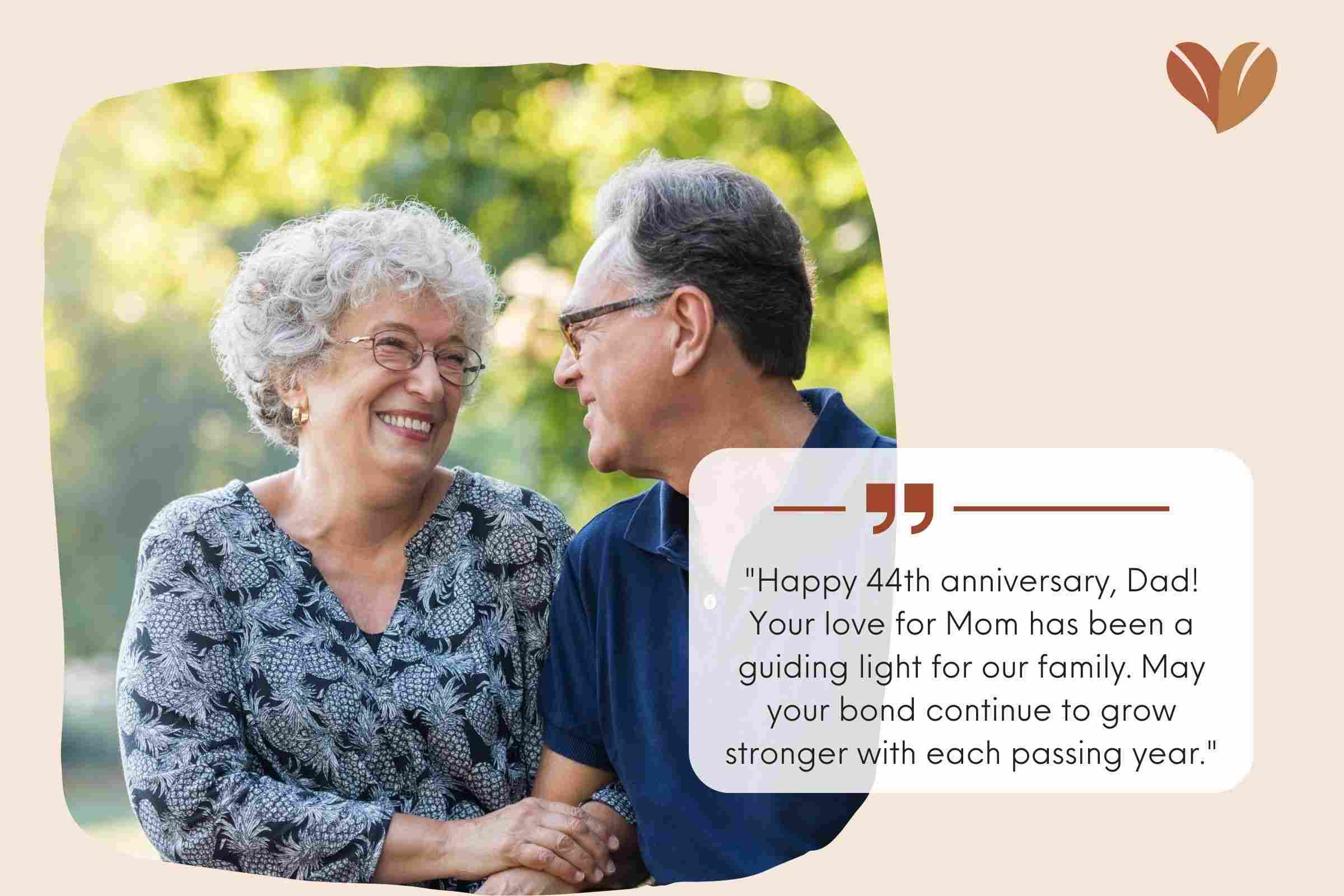 Heartfelt 44th Wedding Anniversary Wishes For Your FatherBest 