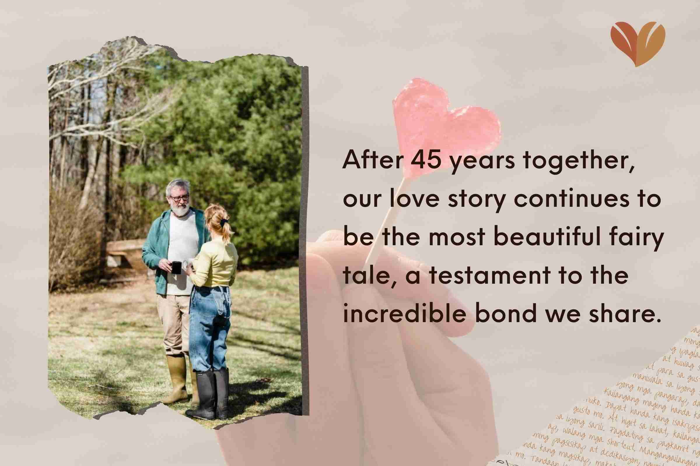 Inspirational 45th Wedding Anniversary Quotes For Wife