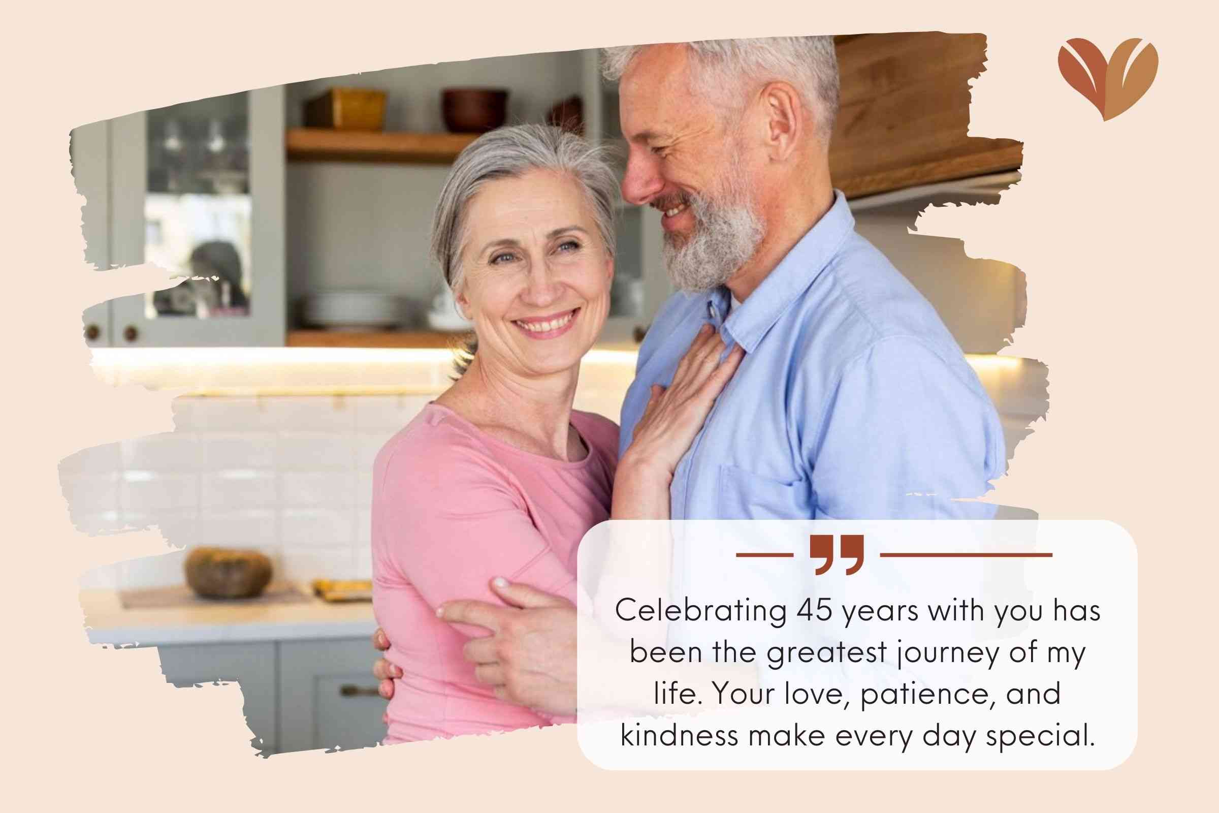 Sweet 45th Wedding Anniversary Sayings To Your Husband