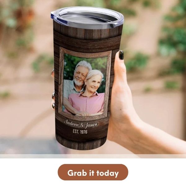 Customized 48th Anniversary Gift For Friends- Custom Tumbler From MyMindfulGifts