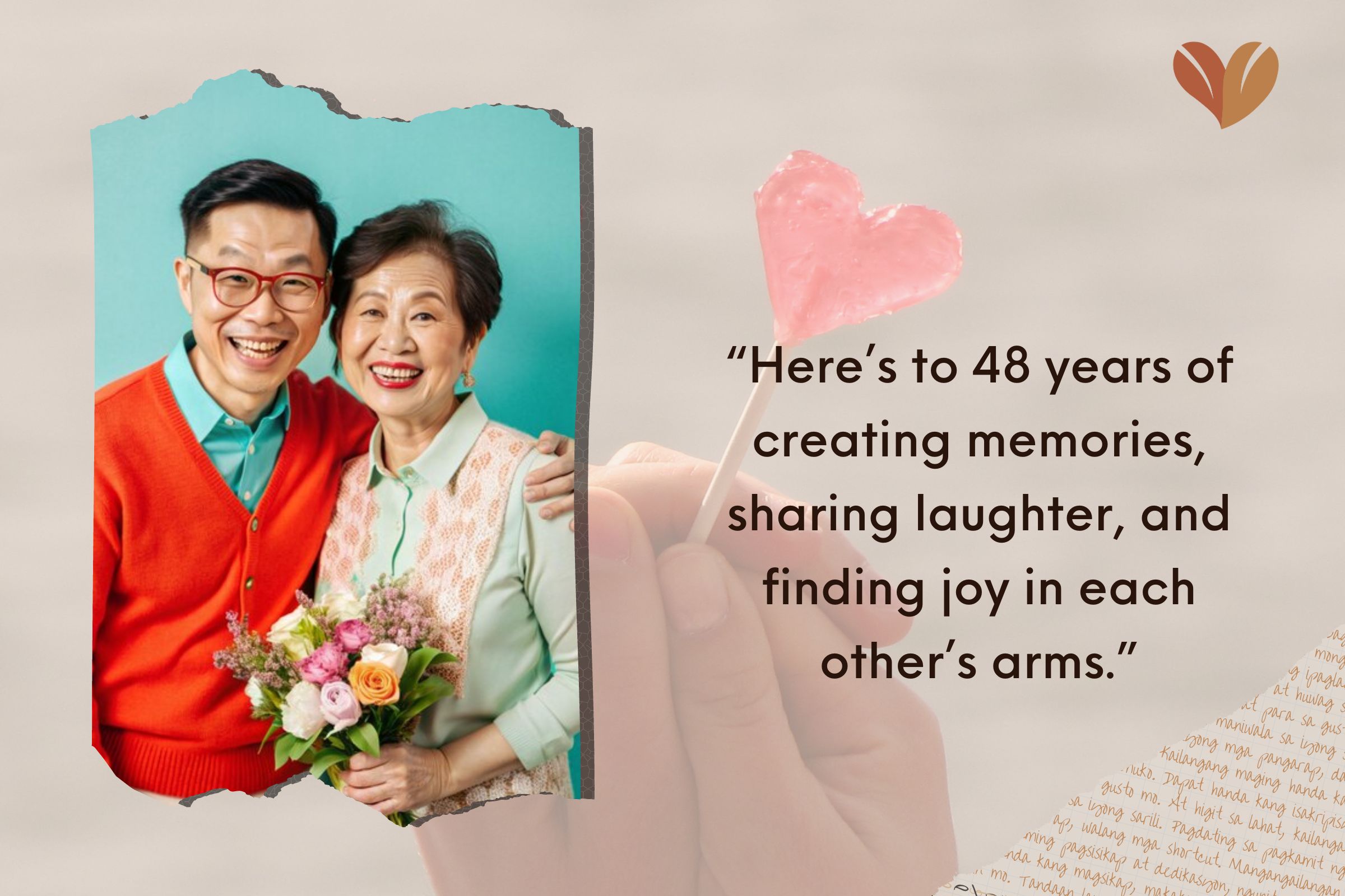 Romantic 48th Wedding Anniversary For Wife