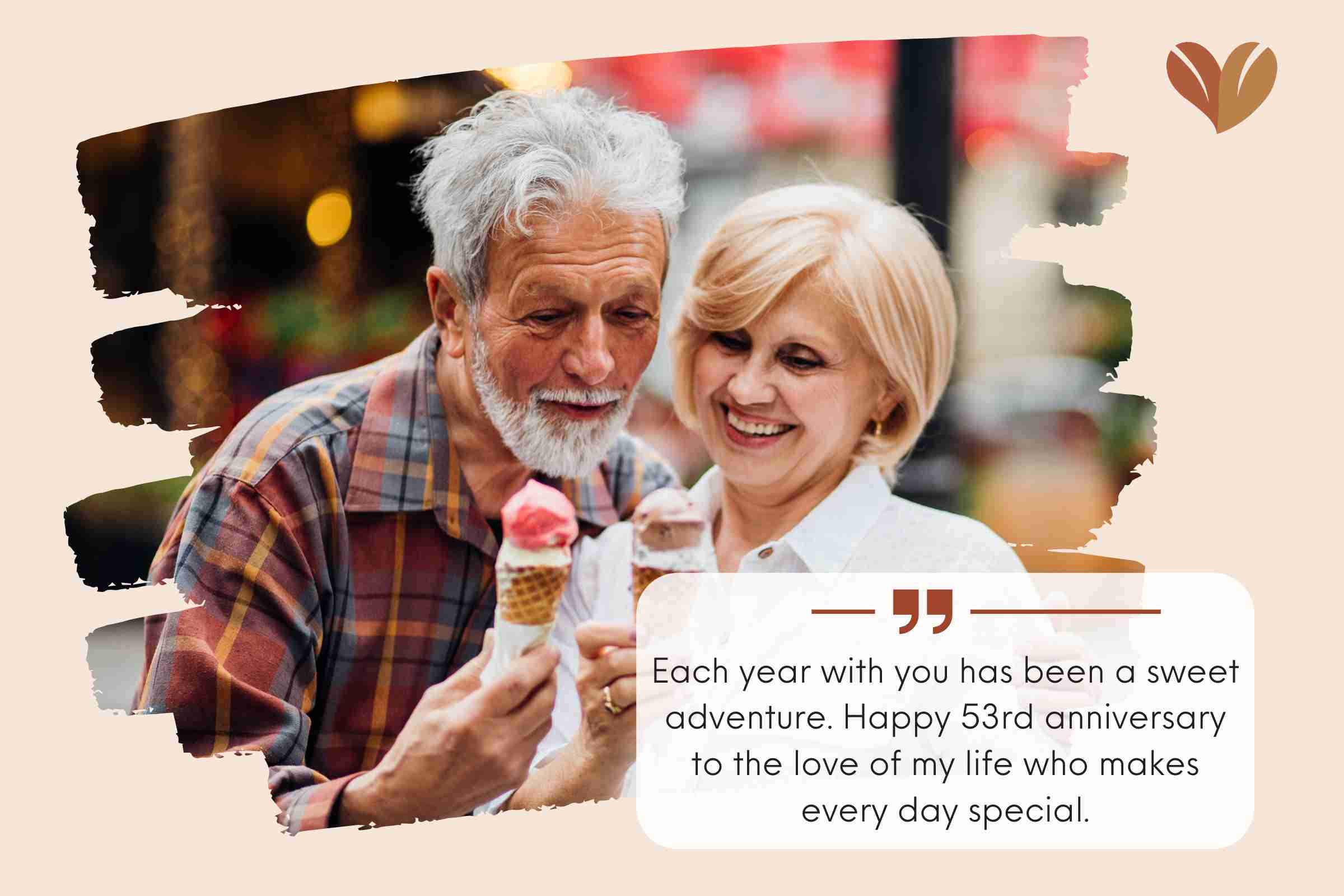 Sweet 53 Years Anniversary Quotes For Wife