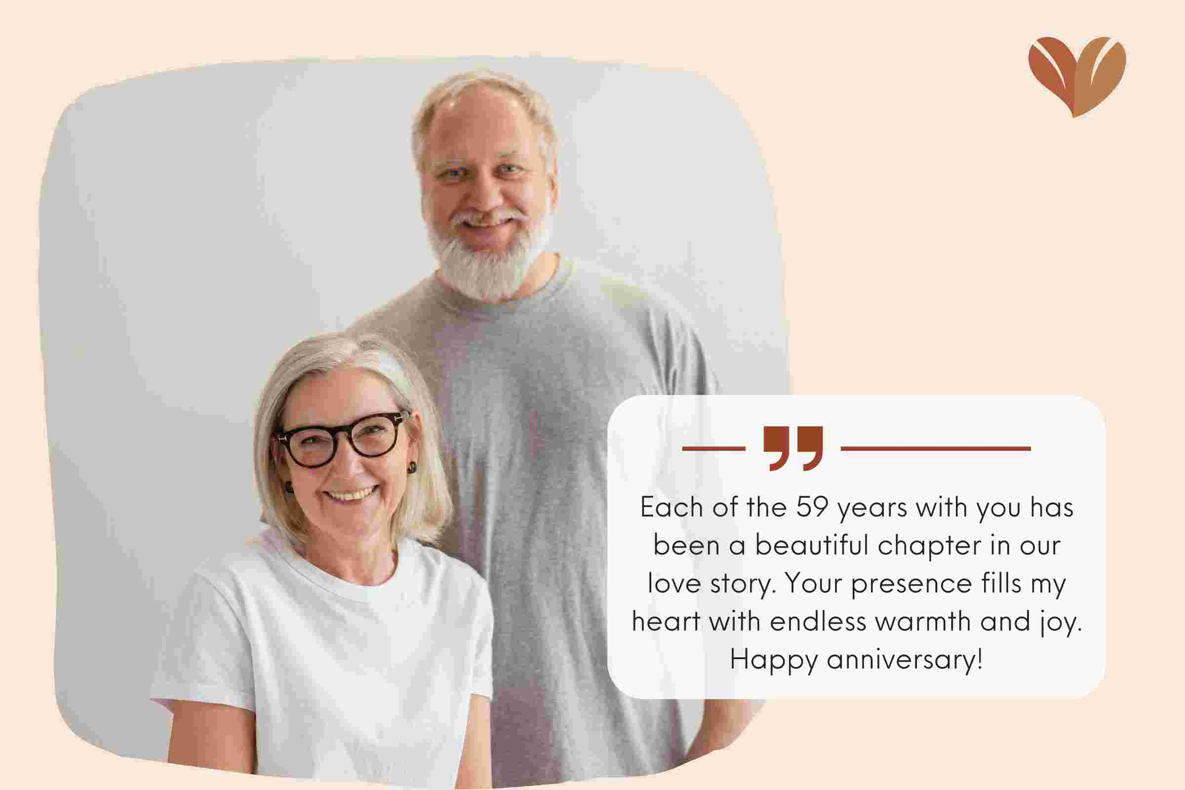 Heart-Melting 59th Wedding Anniversary Quotes For Wife 