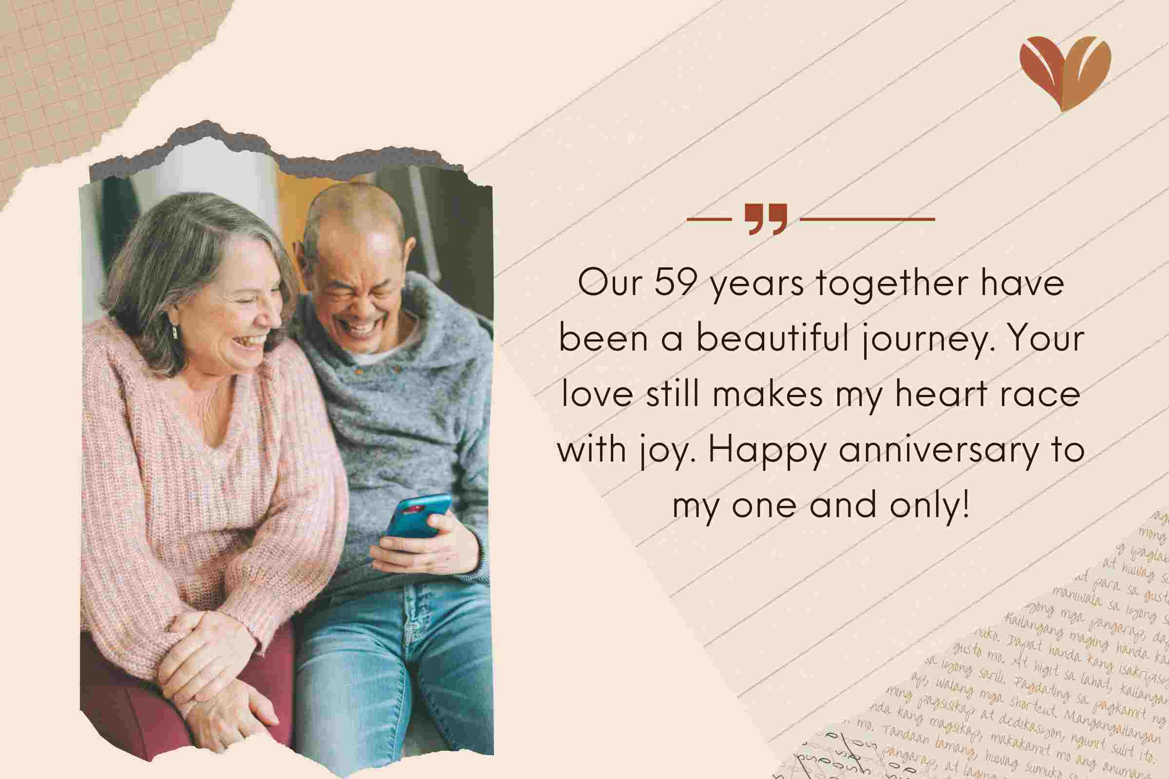 Inspirational 59th Wedding Anniversary Quotes For Couple