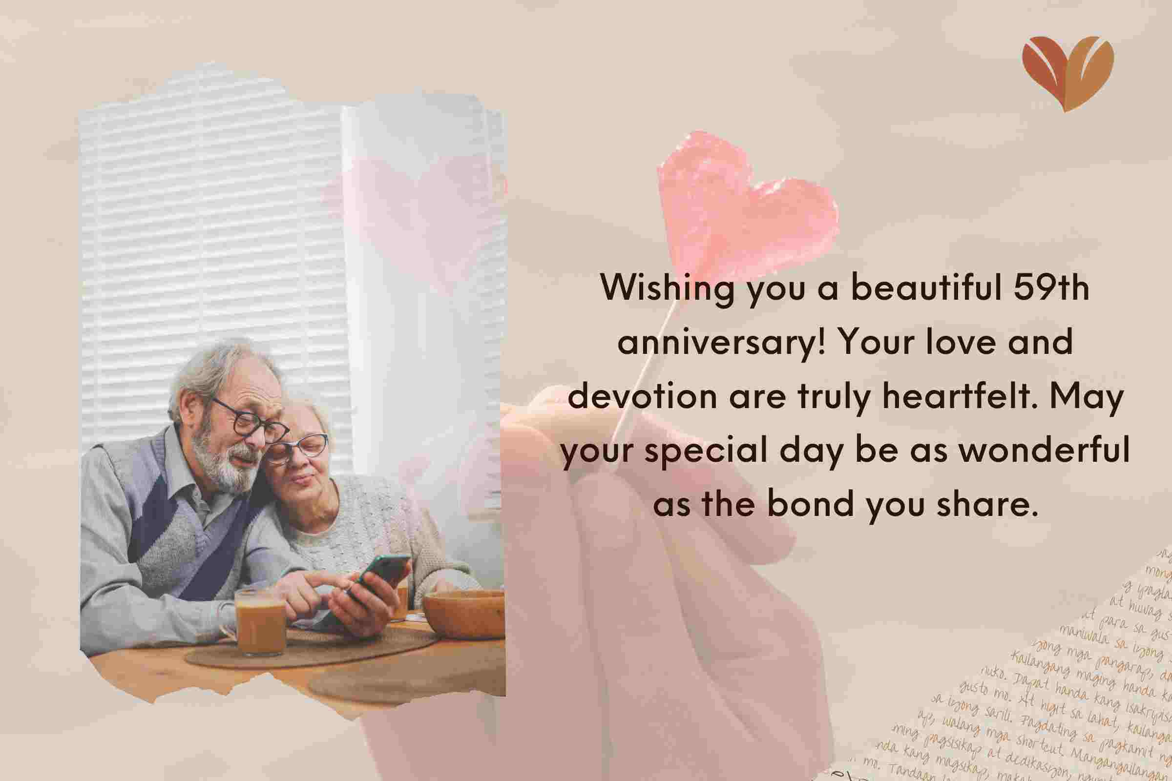 Heartfelt 59th Marriage Anniversary Wishes For Your Female Friends