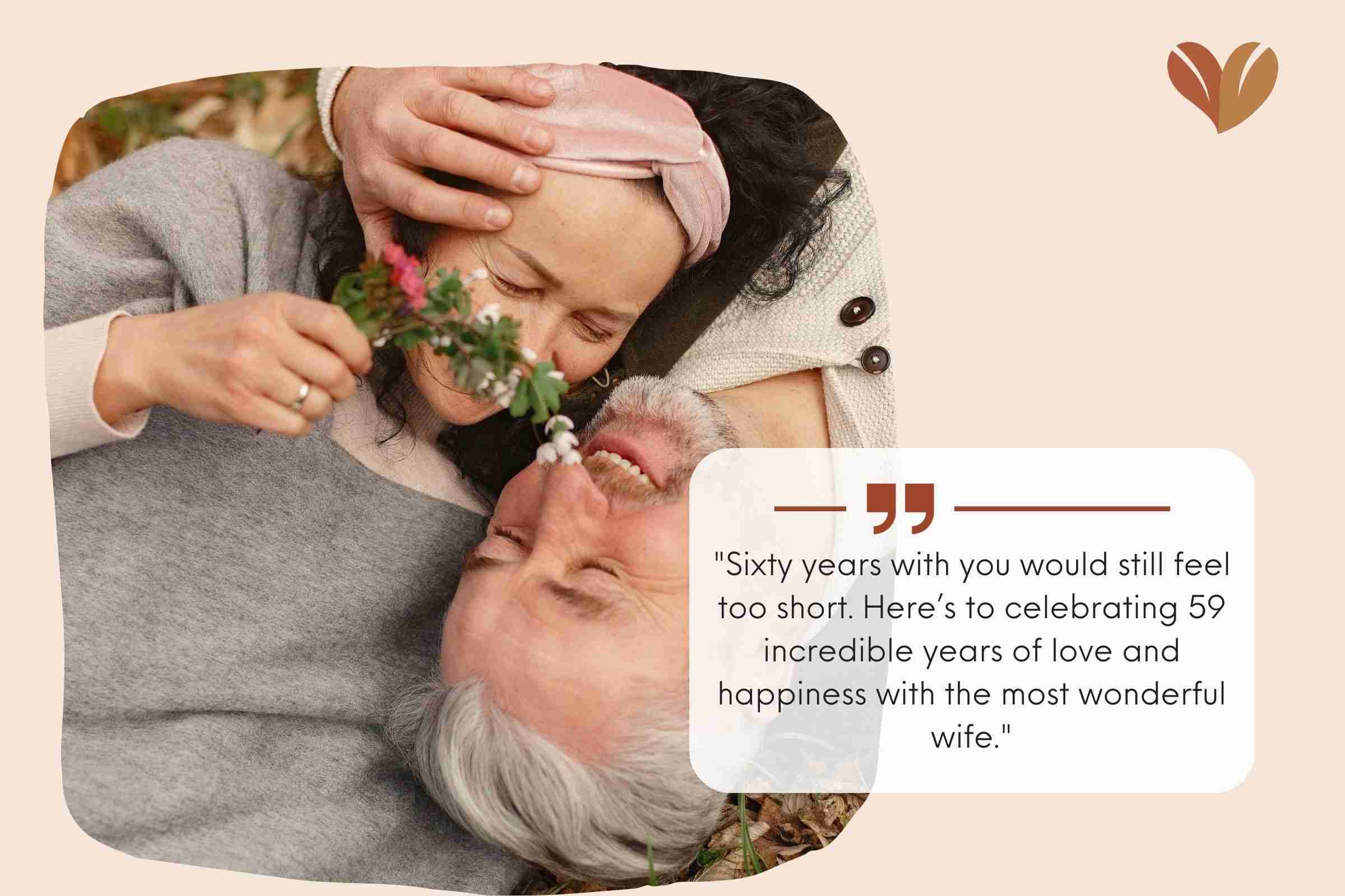 Sweet 59 Years Of Marriage Quotes For Your Wife