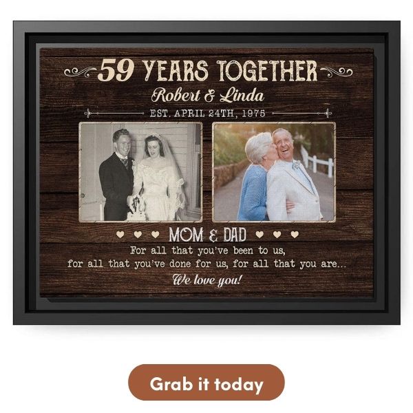 Customizable Anniversary Gifts For Your Lover - Custom Canvas